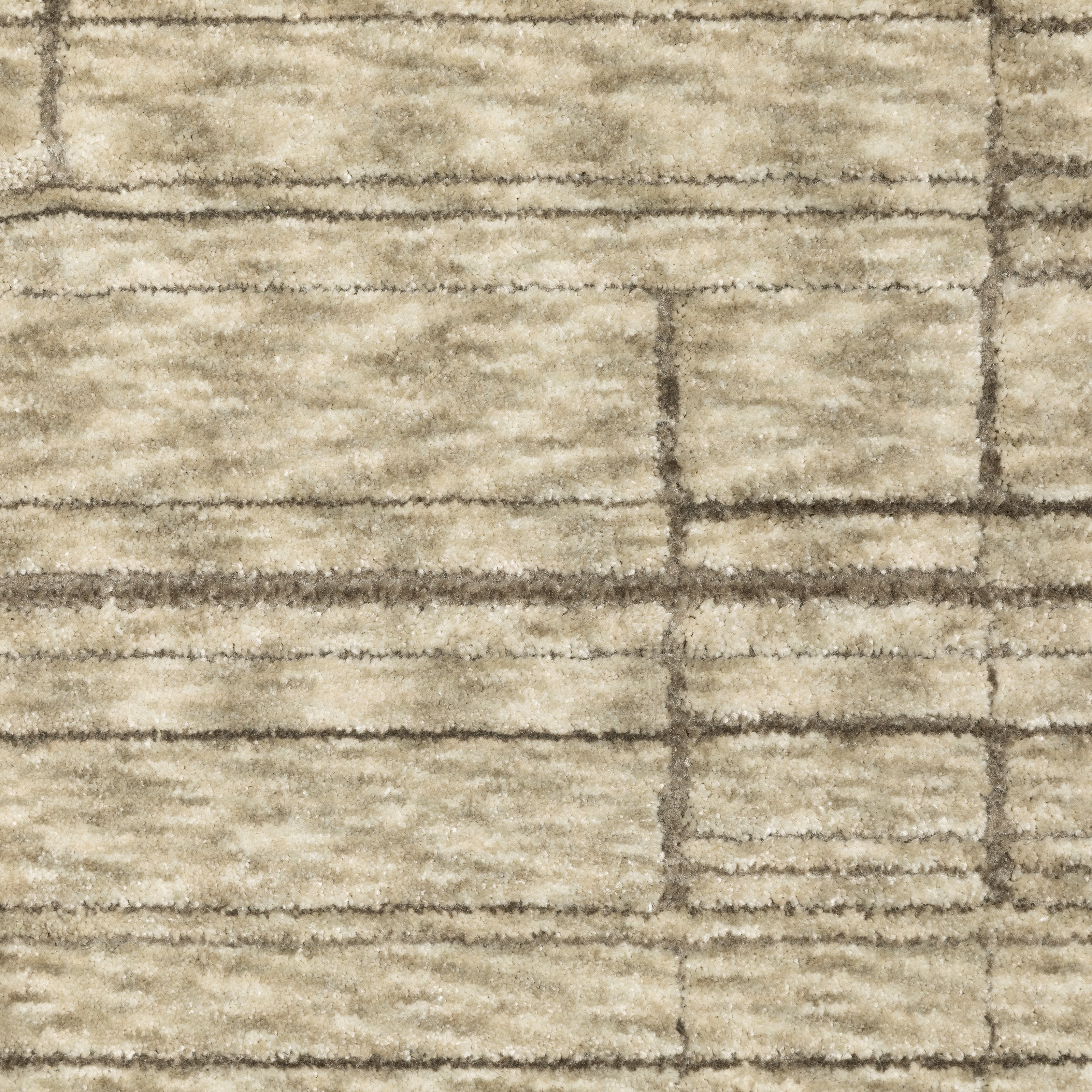 Oriental Weavers Capella CAP07 soft transitional rug featuring textured design in beige/ brown tones