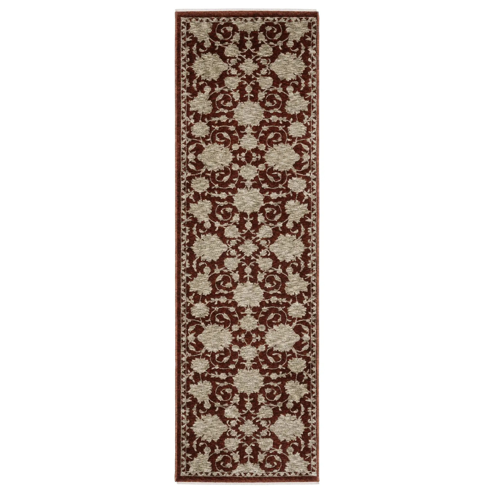 Capella CAP08 Rust Red/ Beige Area Rug by Oriental Weavers