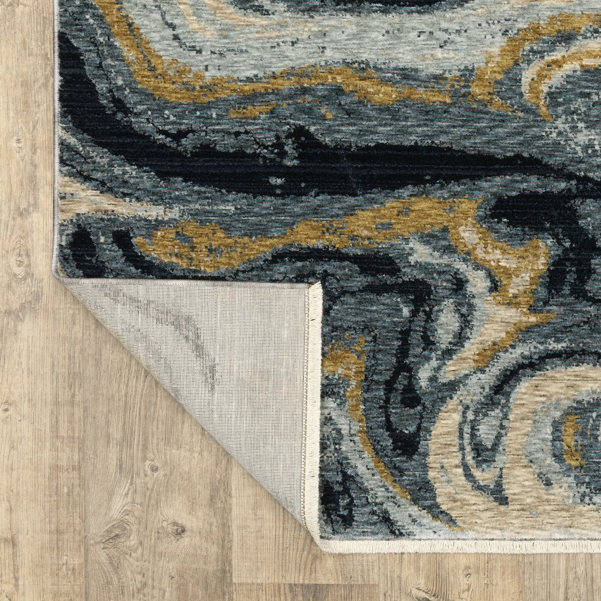 Capella CAP10 Navy Blue/ Teal Area Rug by Oriental Weavers