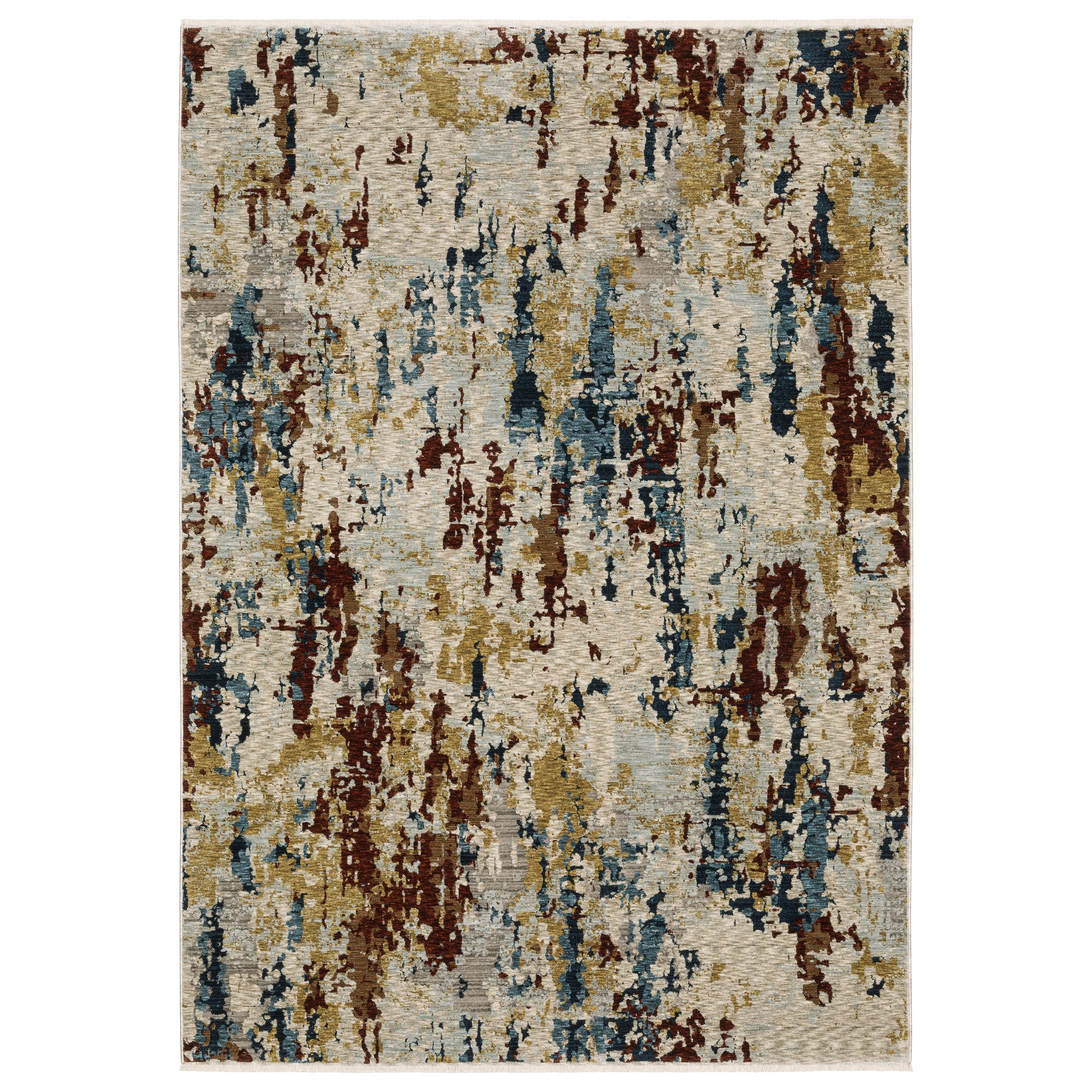 Oriental Weavers Capella CAP11 soft transitional rug featuring textured design in beige/ multi tones