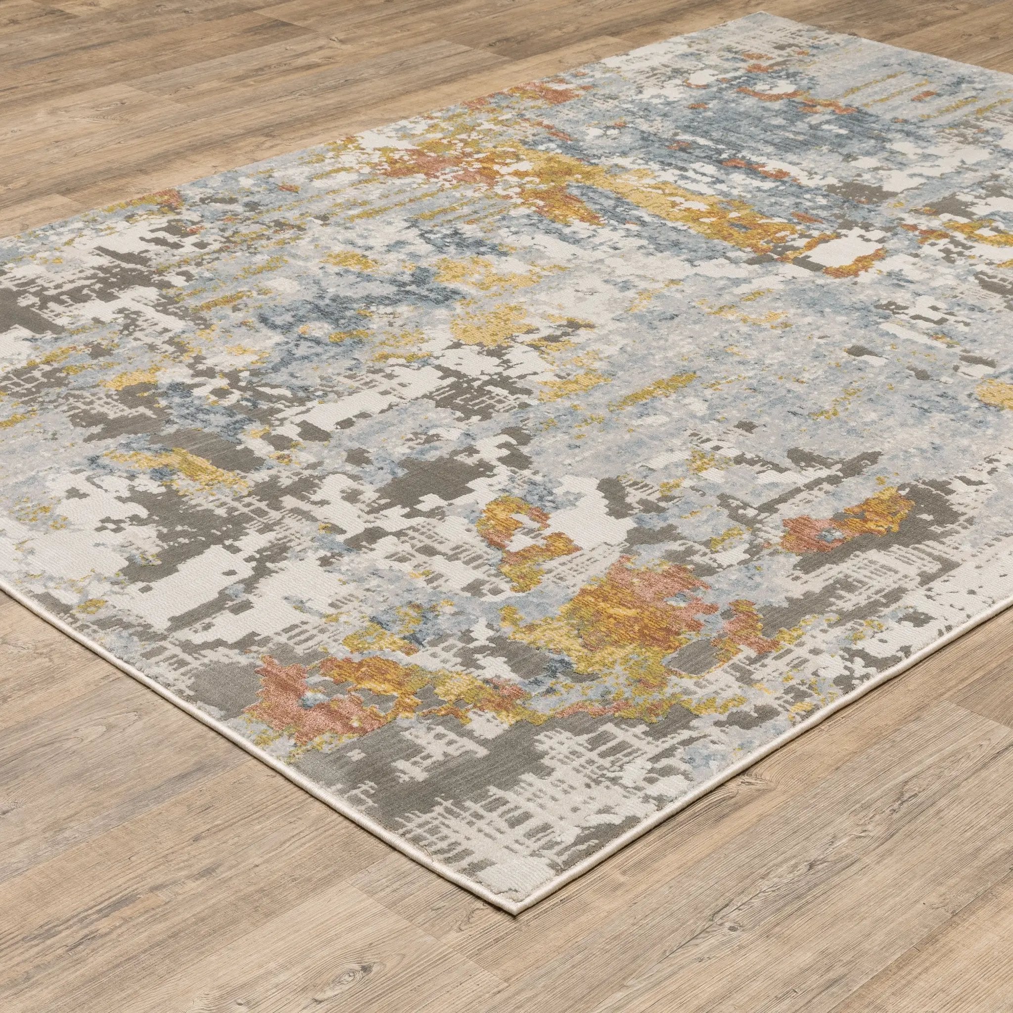 Caravan 1340W Grey/ Blue Area Rug by Oriental Weavers