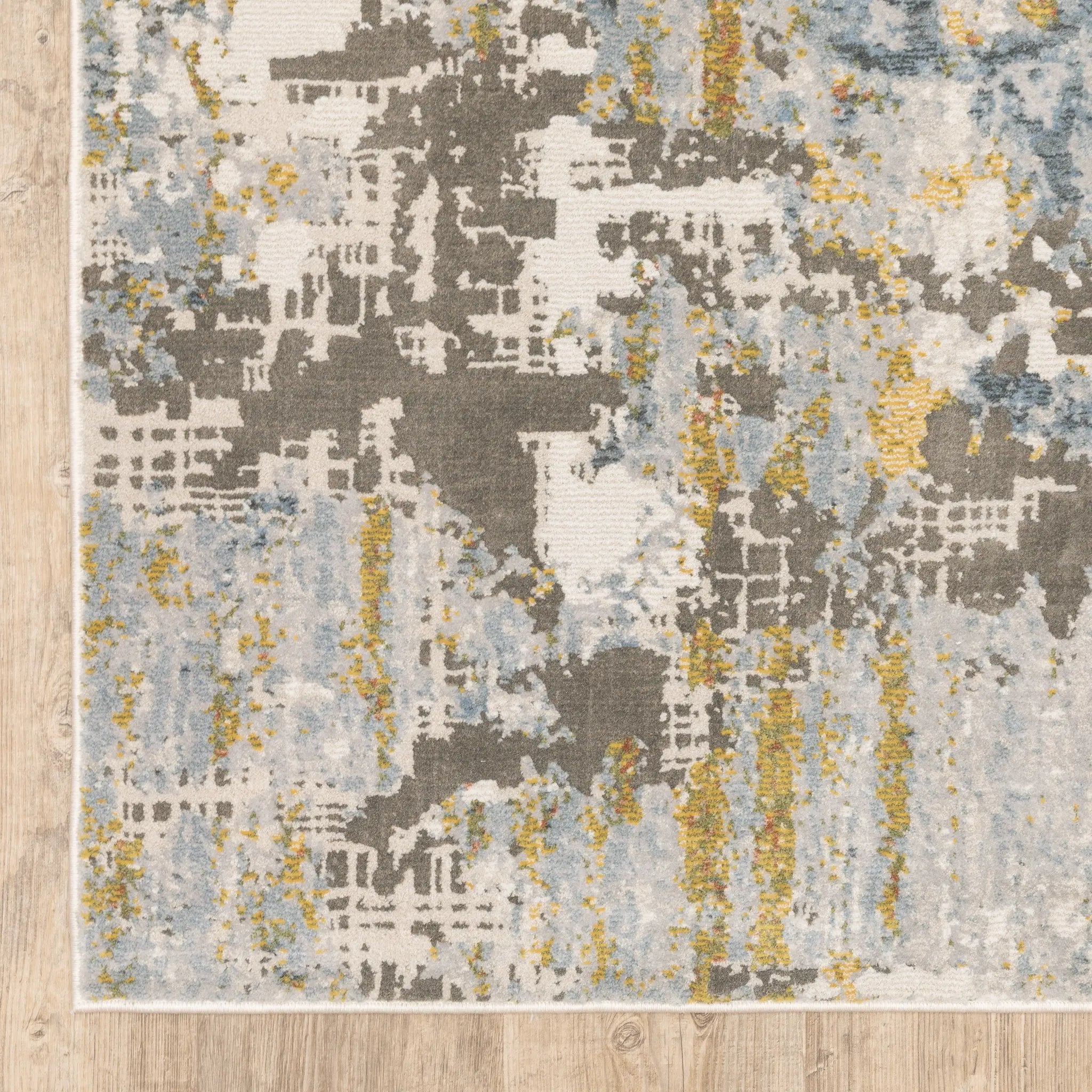 Caravan 1340W Grey/ Blue Area Rug by Oriental Weavers
