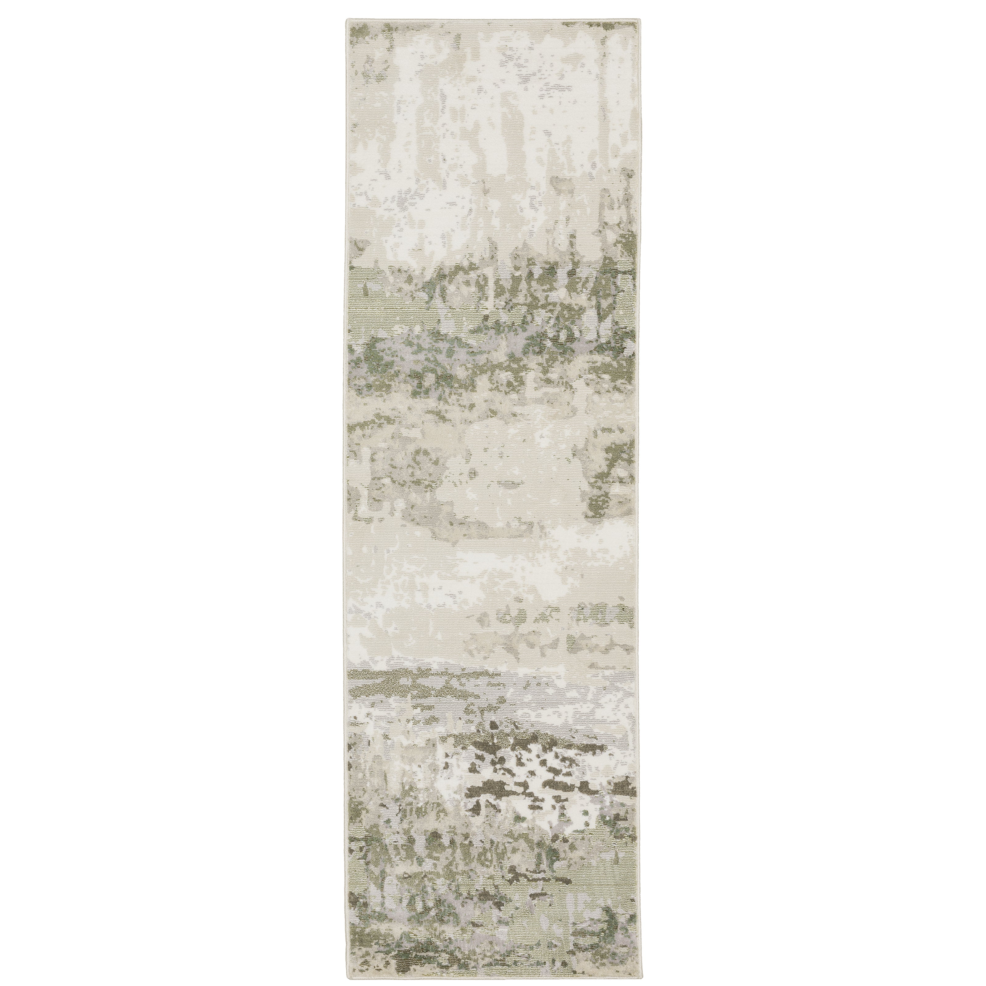 Oriental Weavers Caravan 2061W soft area rug featuring textured design in beige/ green tones