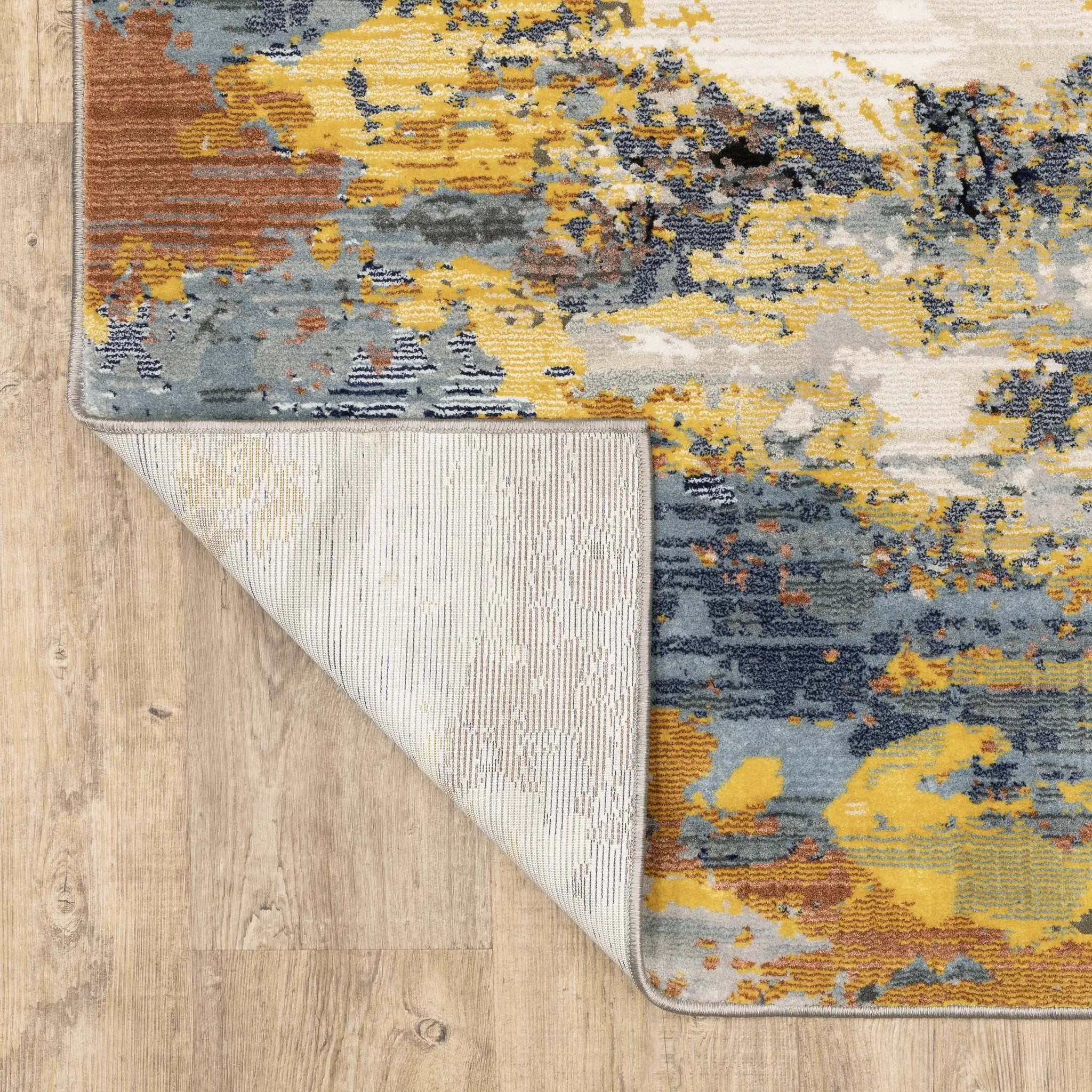 Caravan 530V8 Yellow/ Blue Area Rug by Oriental Weavers