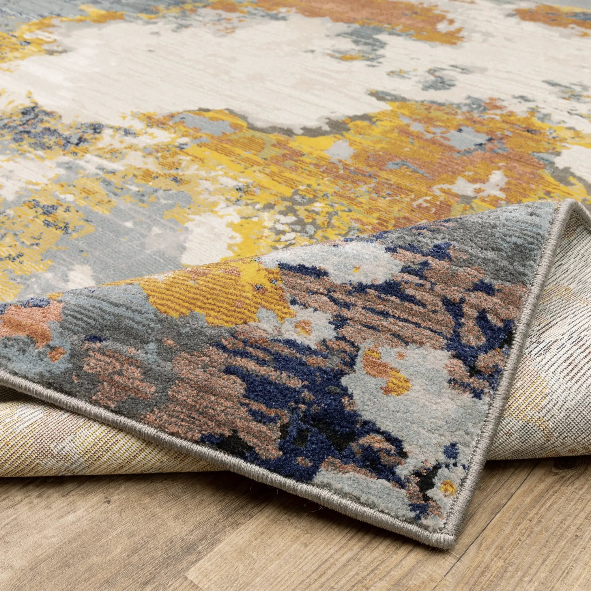Caravan 530V8 Yellow/ Blue Area Rug by Oriental Weavers