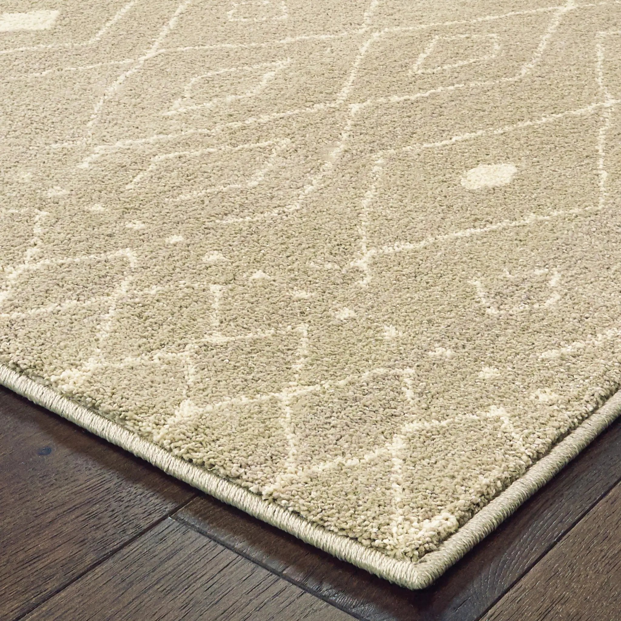 Carson 9665B Sand/ Ivory Area Rug by Oriental Weavers