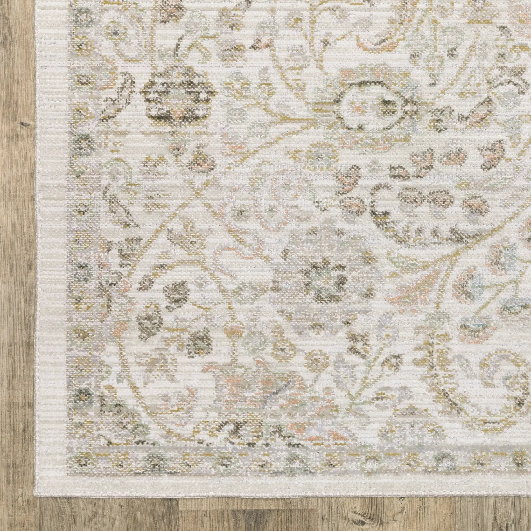 Cavett CAV05 Ivory/ Gold Area Rug by Oriental Weavers