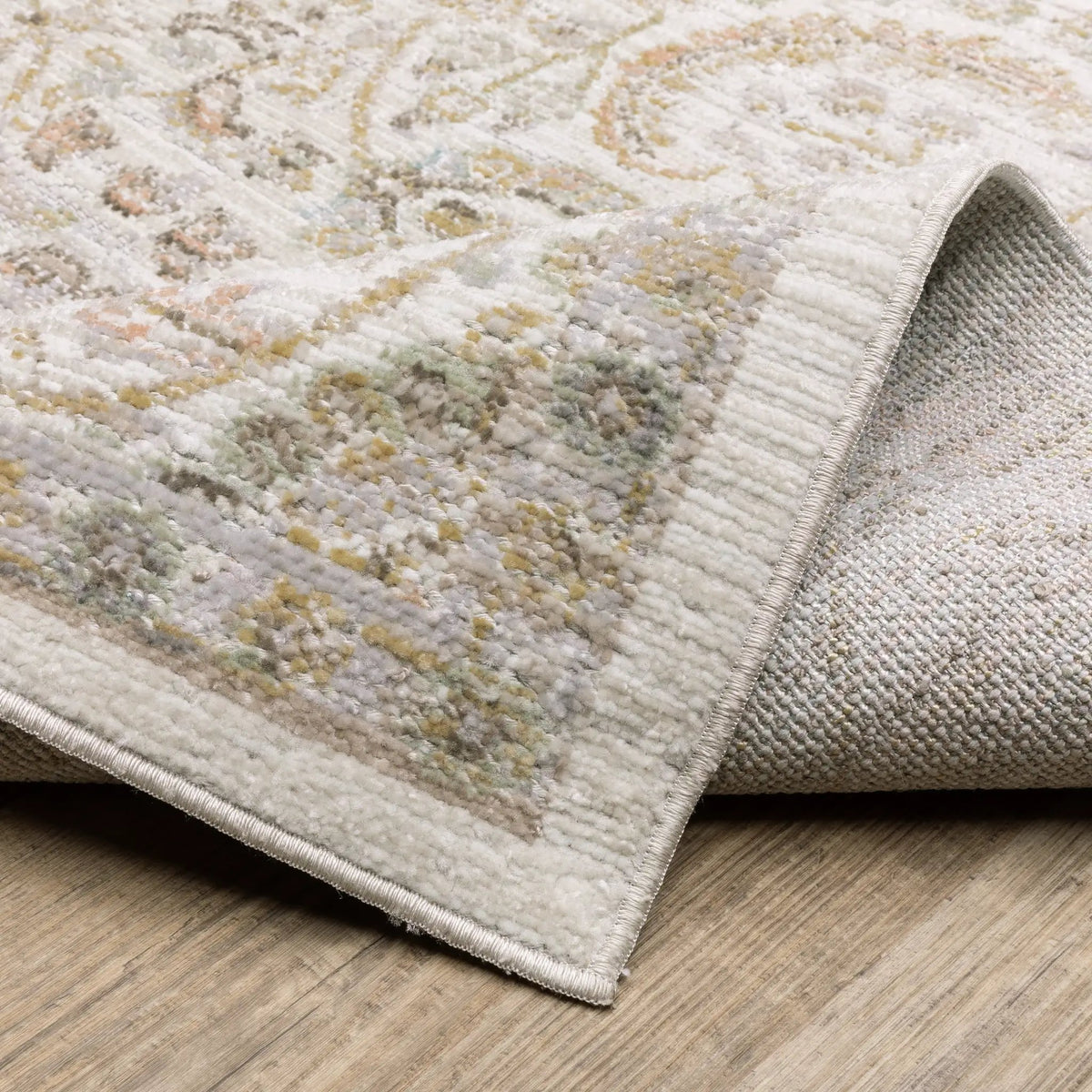 Cavett CAV05 Ivory/ Gold Area Rug by Oriental Weavers