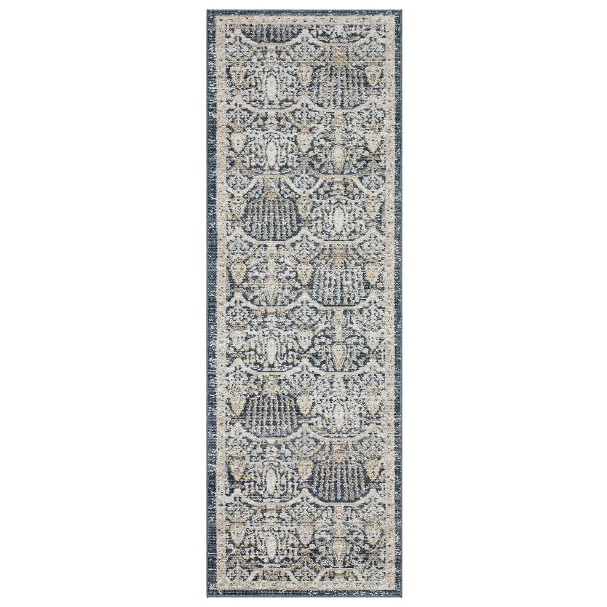Cavett CAV06 Navy/ Gold Area Rug by Oriental Weavers