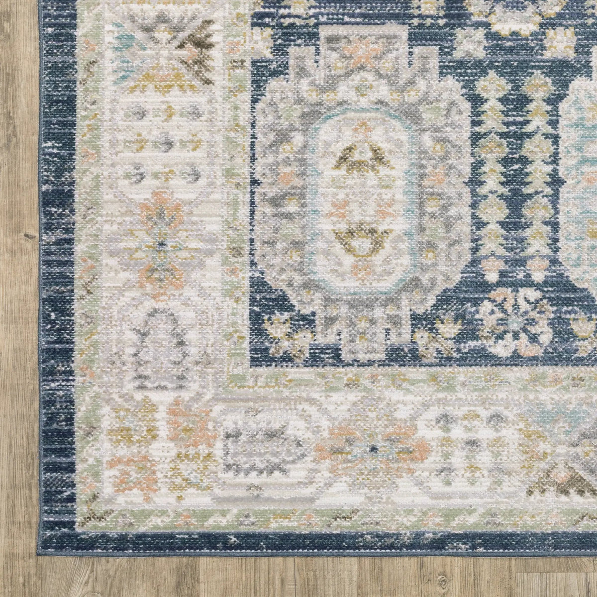 Cavett CAV07 Navy/ Ivory Area Rug by Oriental Weavers