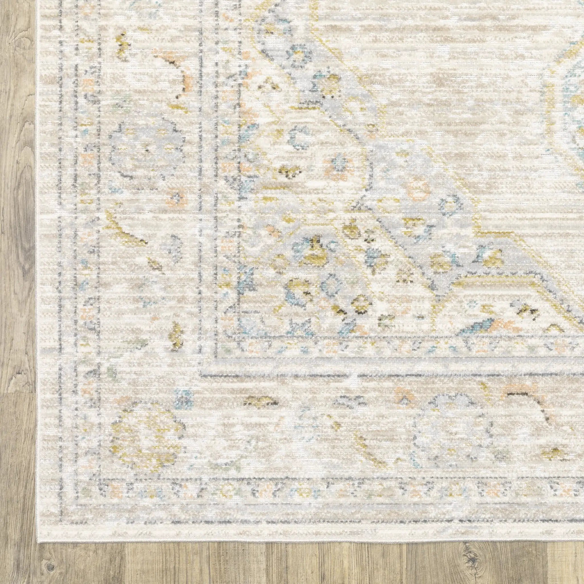 Cavett CAV11 Beige/ Blue Area Rug by Oriental Weavers