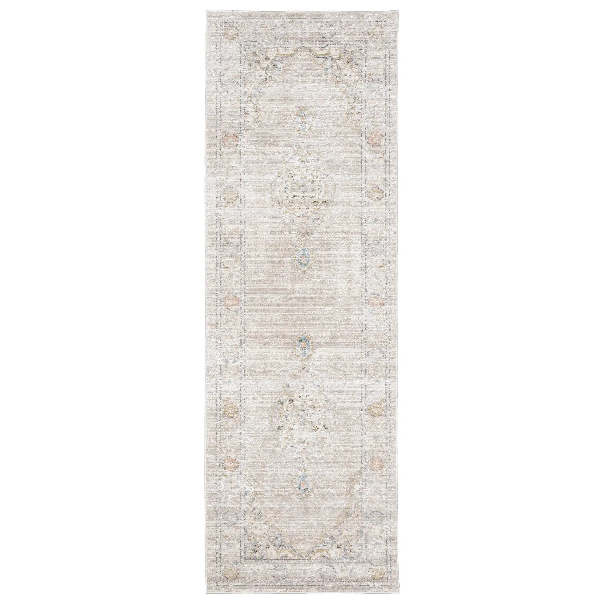 Cavett CAV11 Beige/ Blue Area Rug by Oriental Weavers
