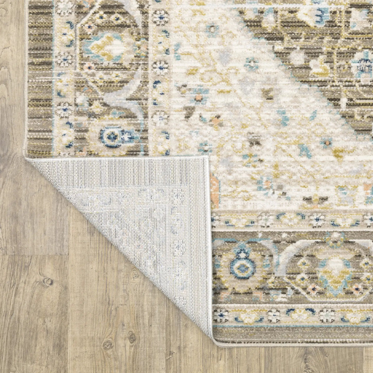 Cavett CAV12 Brown/ Blue Area Rug by Oriental Weavers