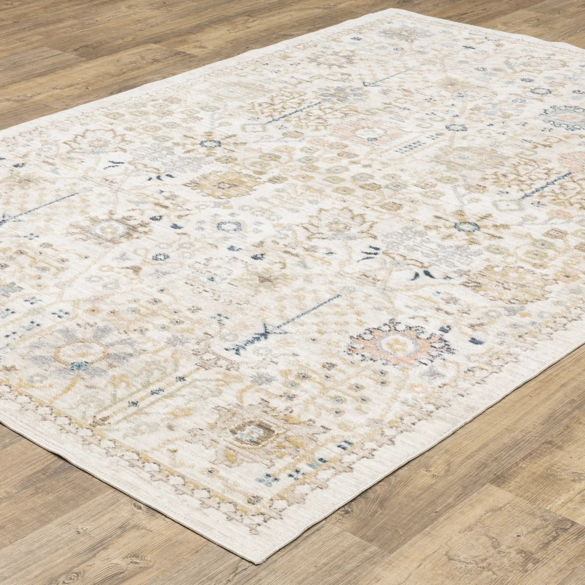 Cavett CAV13 Blue/ Pink Area Rug by Oriental Weavers