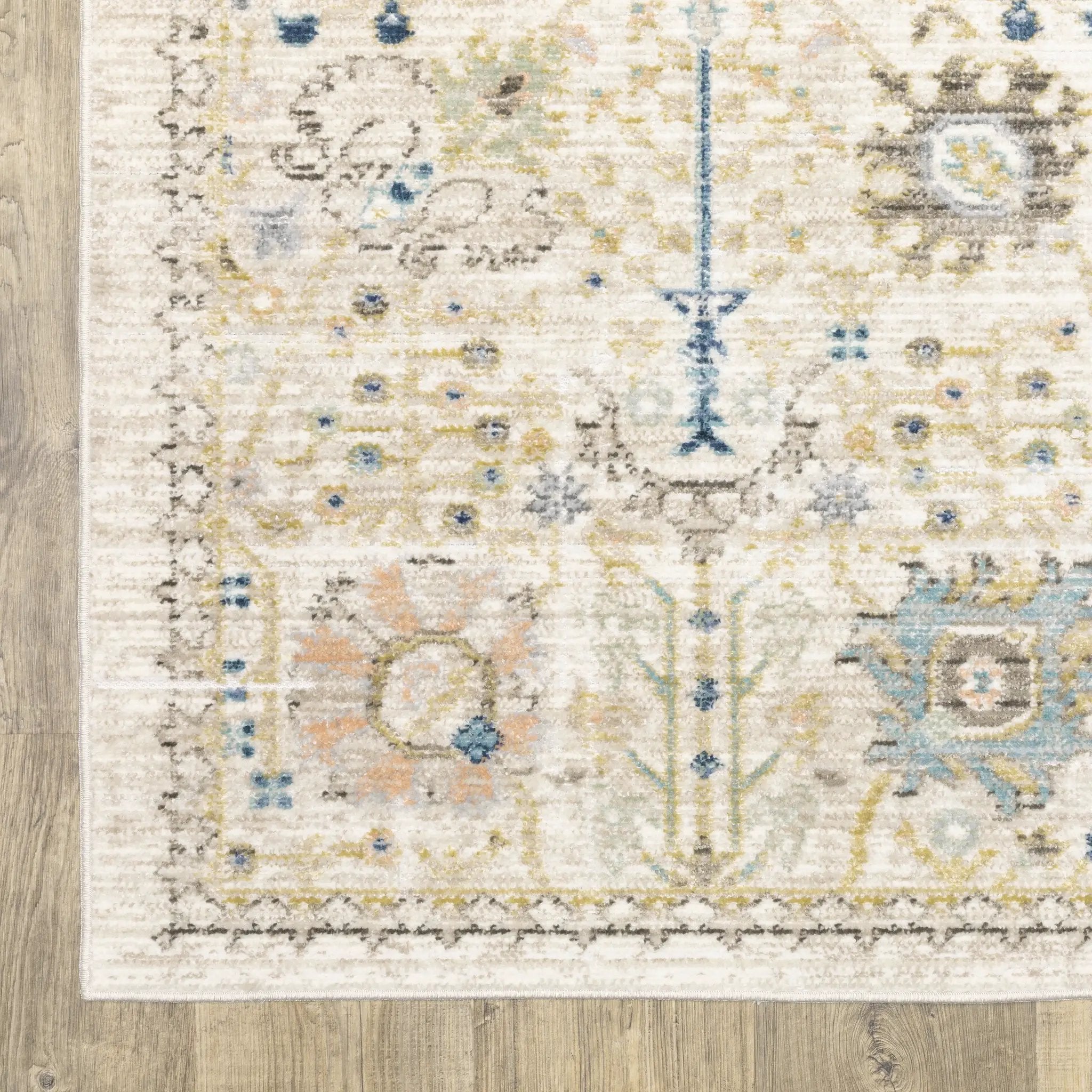 Cavett CAV13 Blue/ Pink Area Rug by Oriental Weavers
