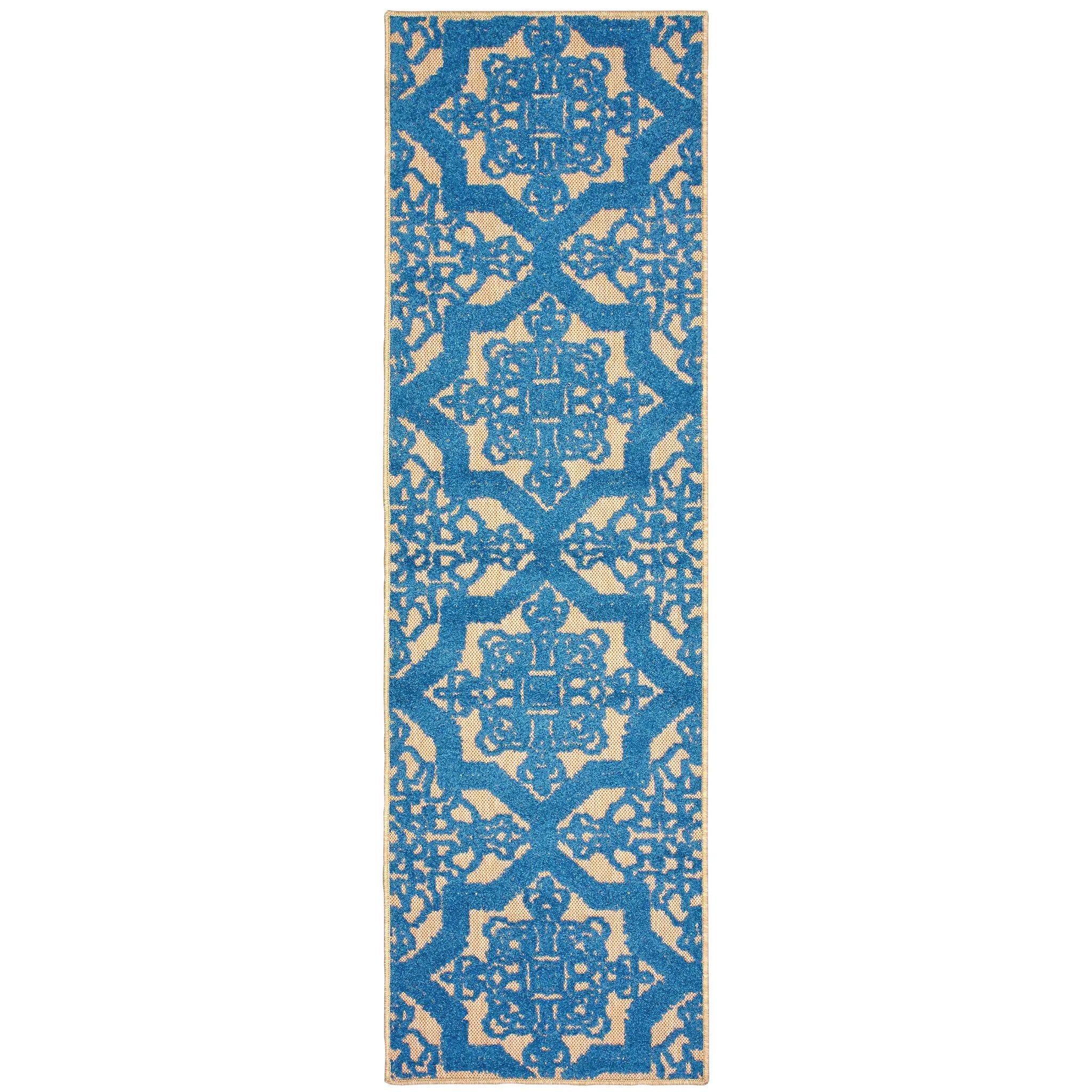 Cayman 2541M Sand/ Blue Area Rug by Oriental Weavers