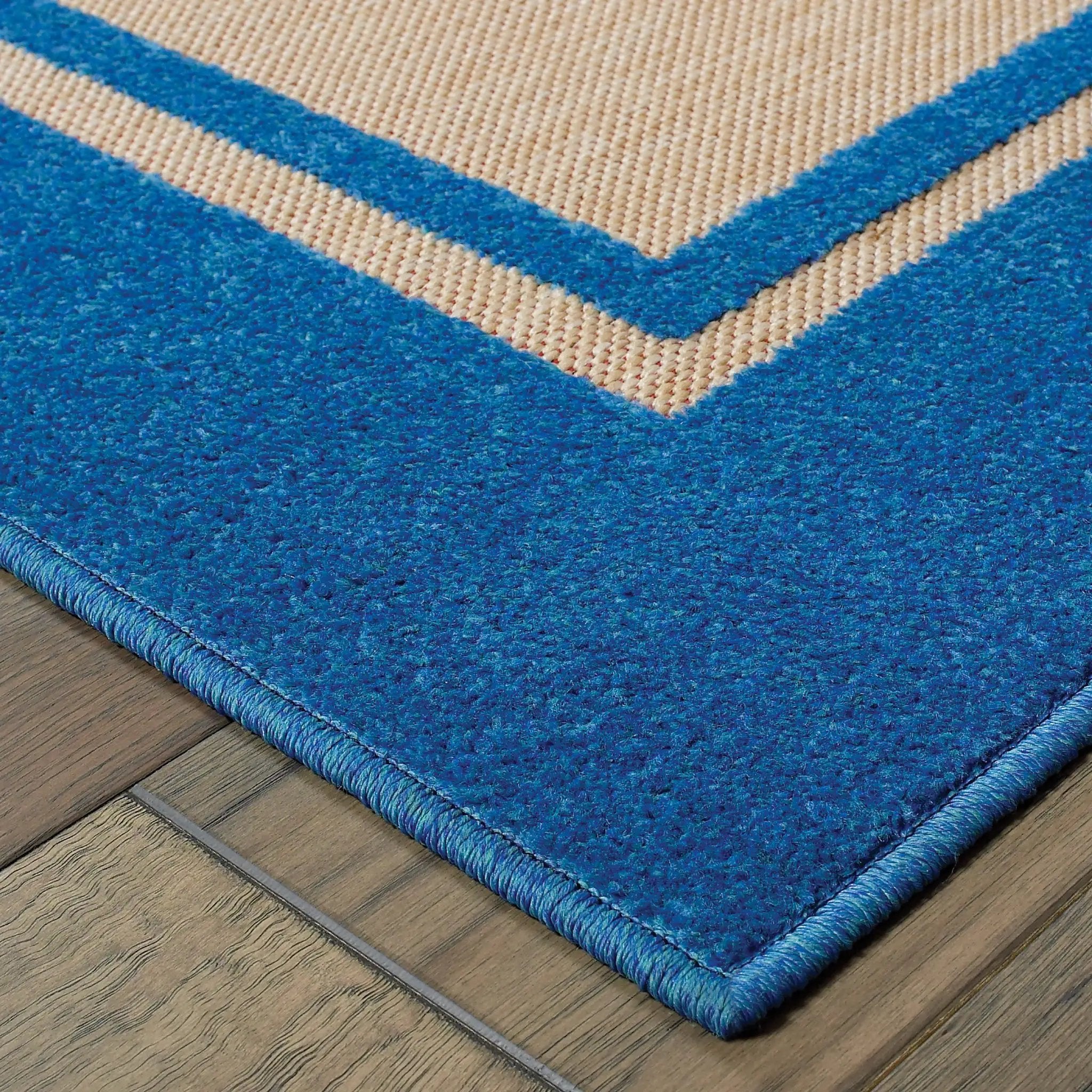 Cayman 5594B Sand/ Blue Area Rug by Oriental Weavers