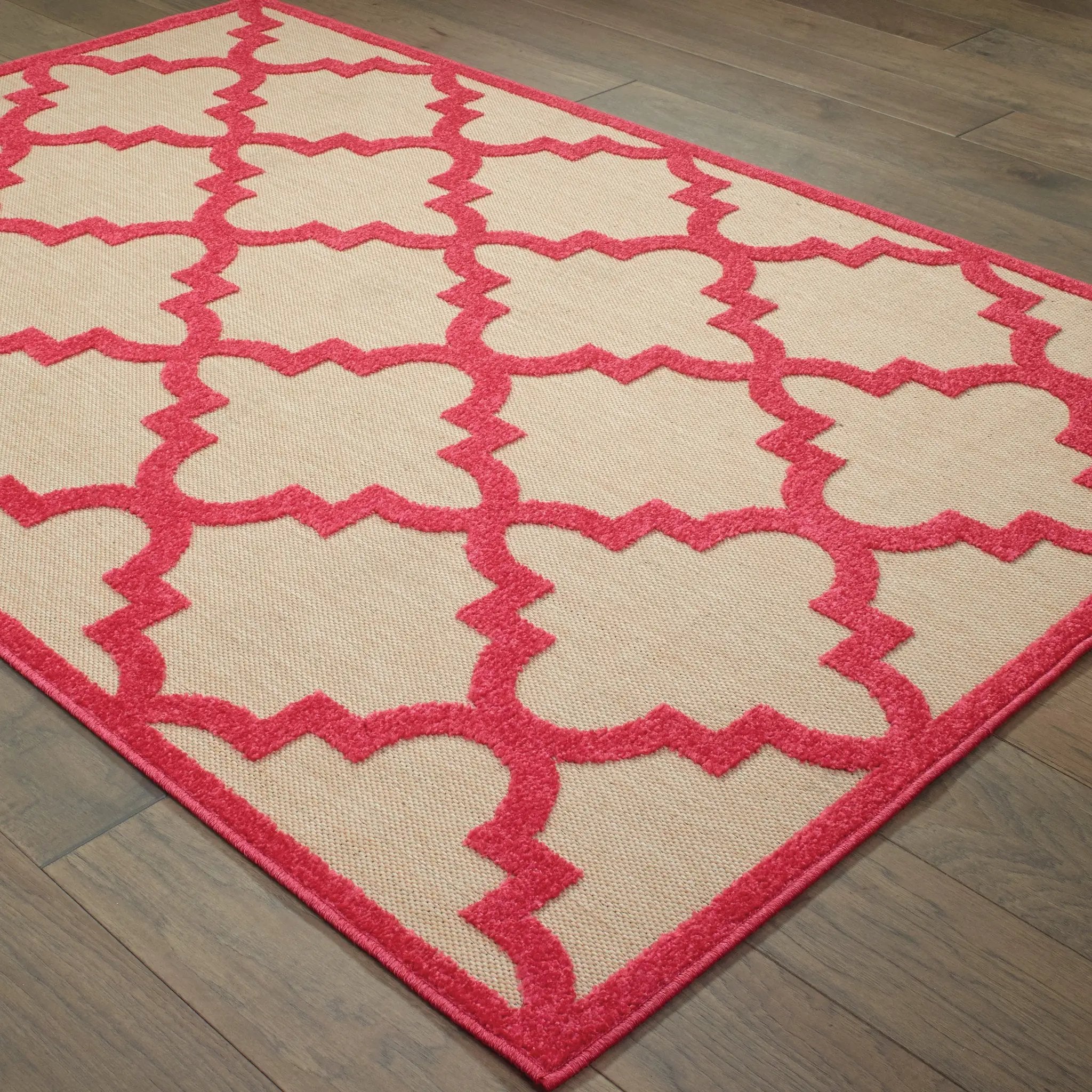 Cayman 660P9 Sand/ Pink Area Rug by Oriental Weavers