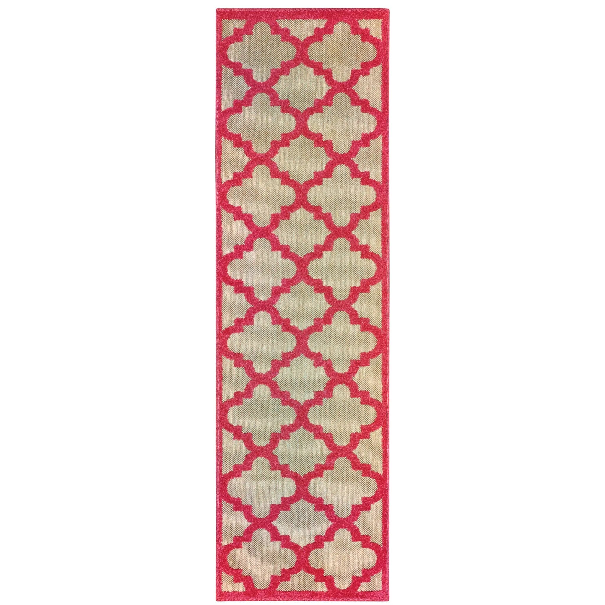 Cayman 660P9 Sand/ Pink Area Rug by Oriental Weavers