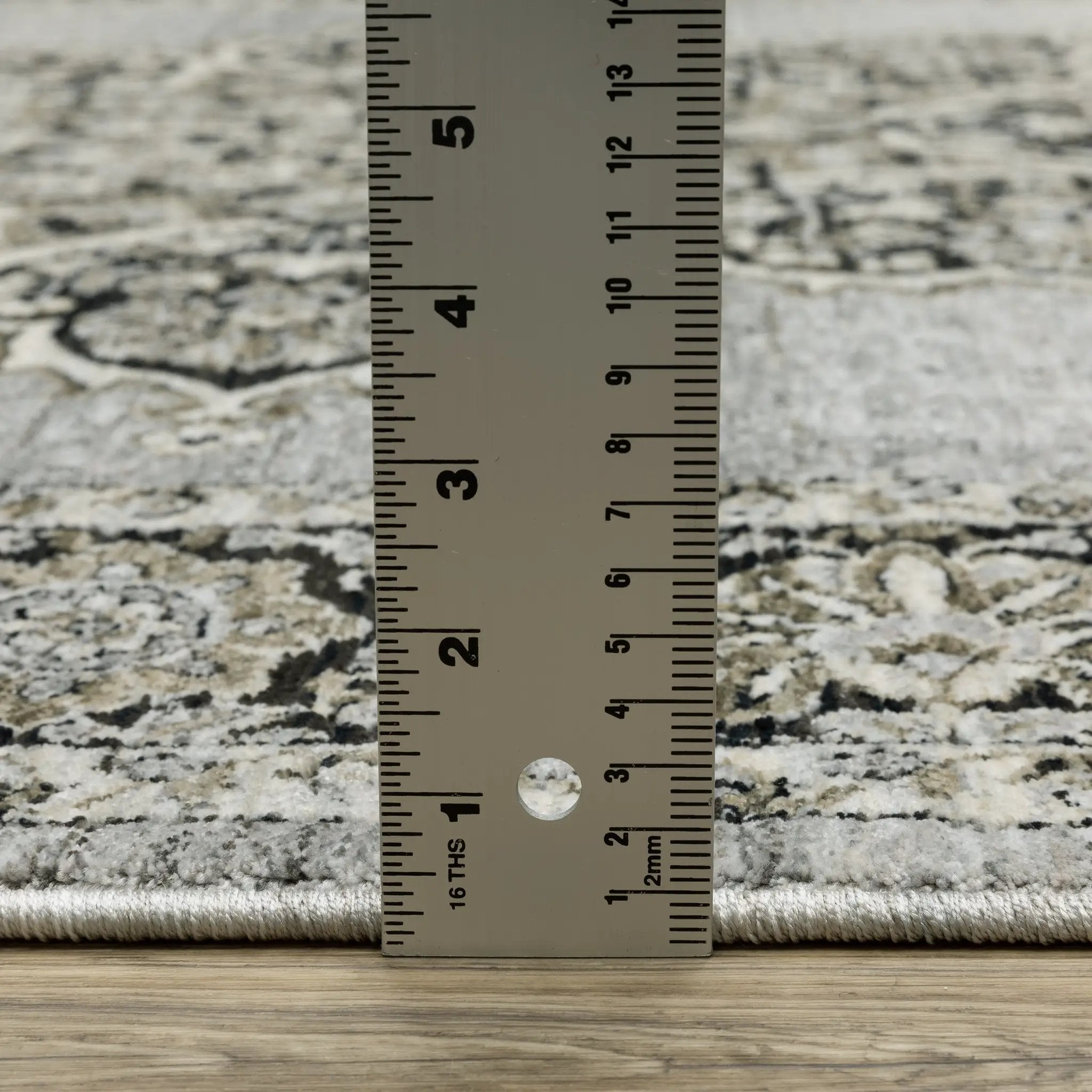 Chamberlain CH11L Grey/ Black Area Rug by Oriental Weavers