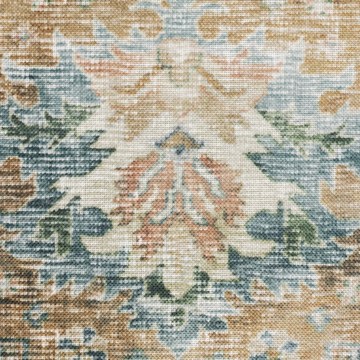 Charleston CHA02 Blue/ Gold Area Rug by Oriental Weavers