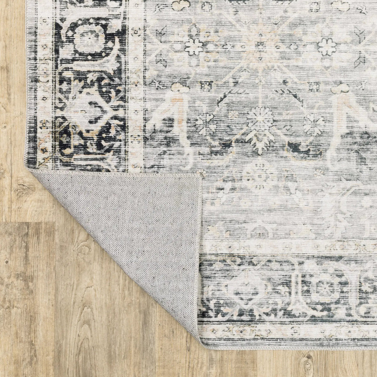 Charleston CHA07 Charcoal/ Grey Area Rug by Oriental Weavers