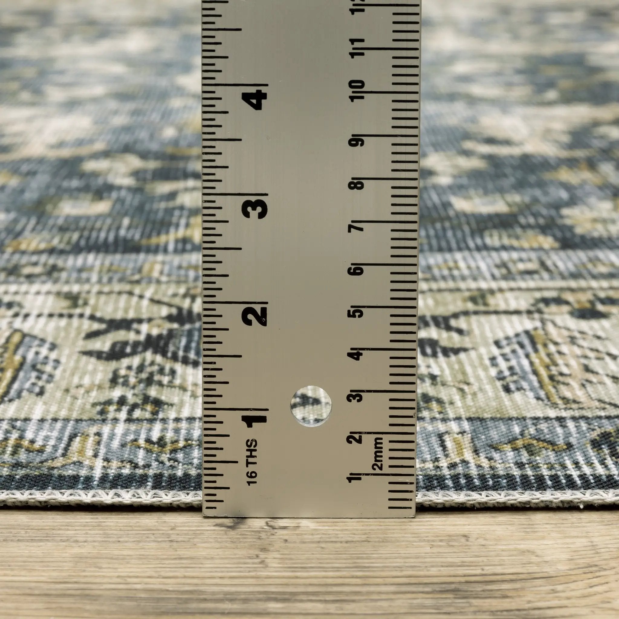 Charleston CHA08 Blue/ Gold Area Rug by Oriental Weavers