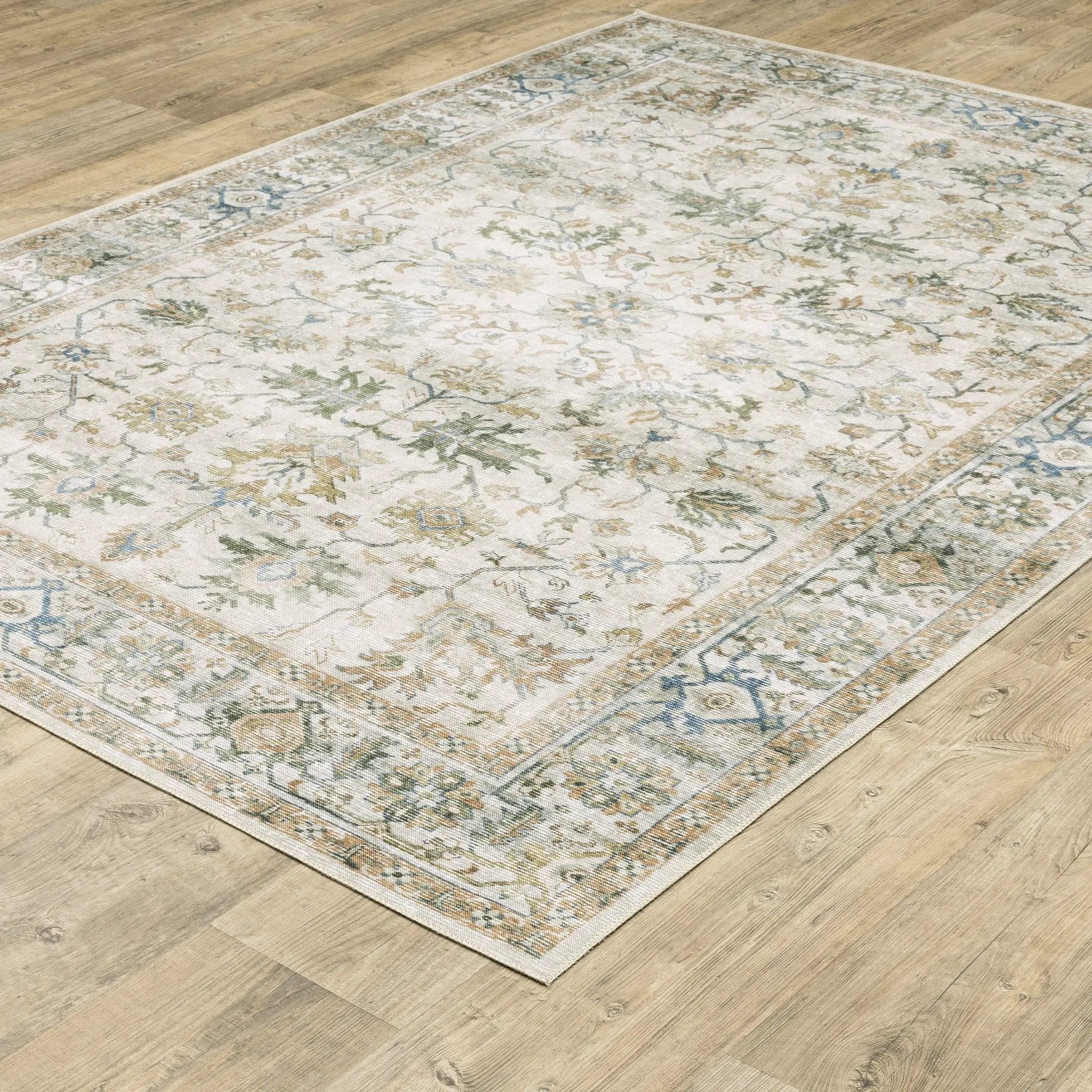 Charleston CHA10 Grey/ Multi Area Rug by Oriental Weavers