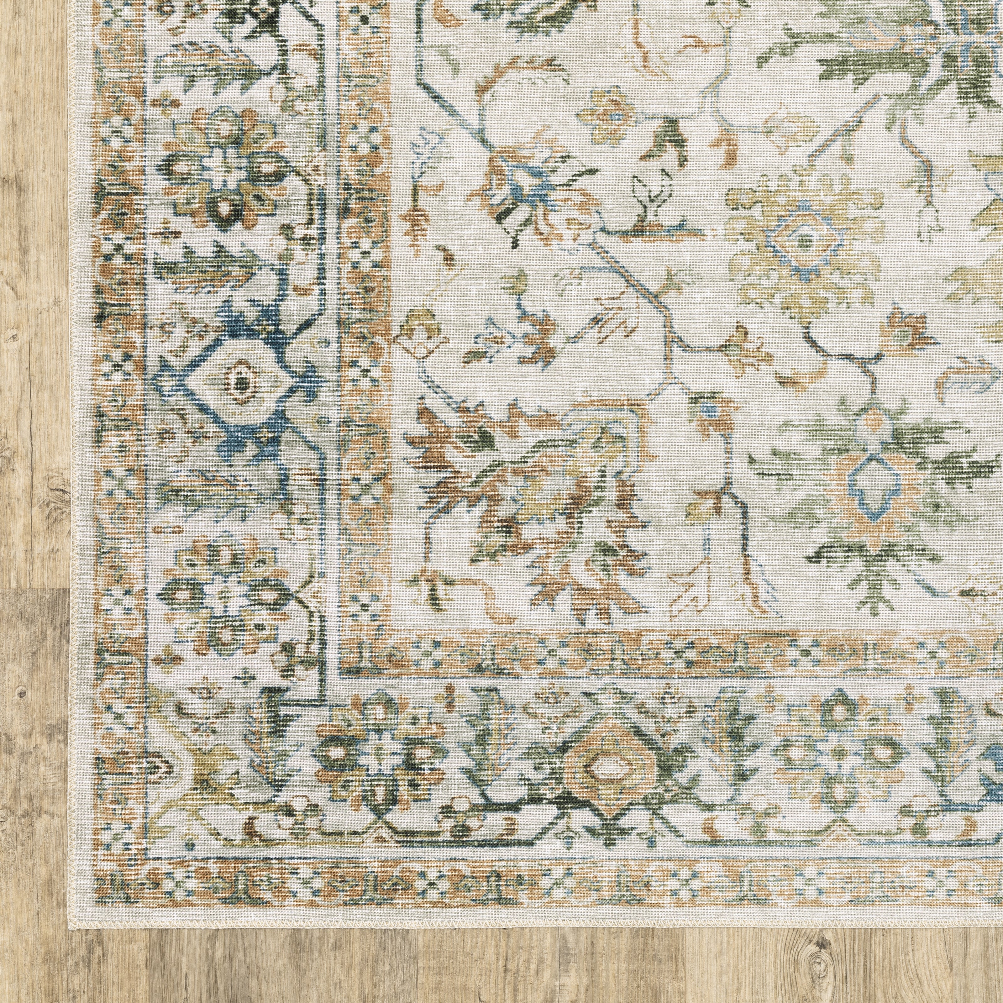 Oriental Weavers Charleston CHA10 traditional rug featuring decorative pattern in grey/ multi tones