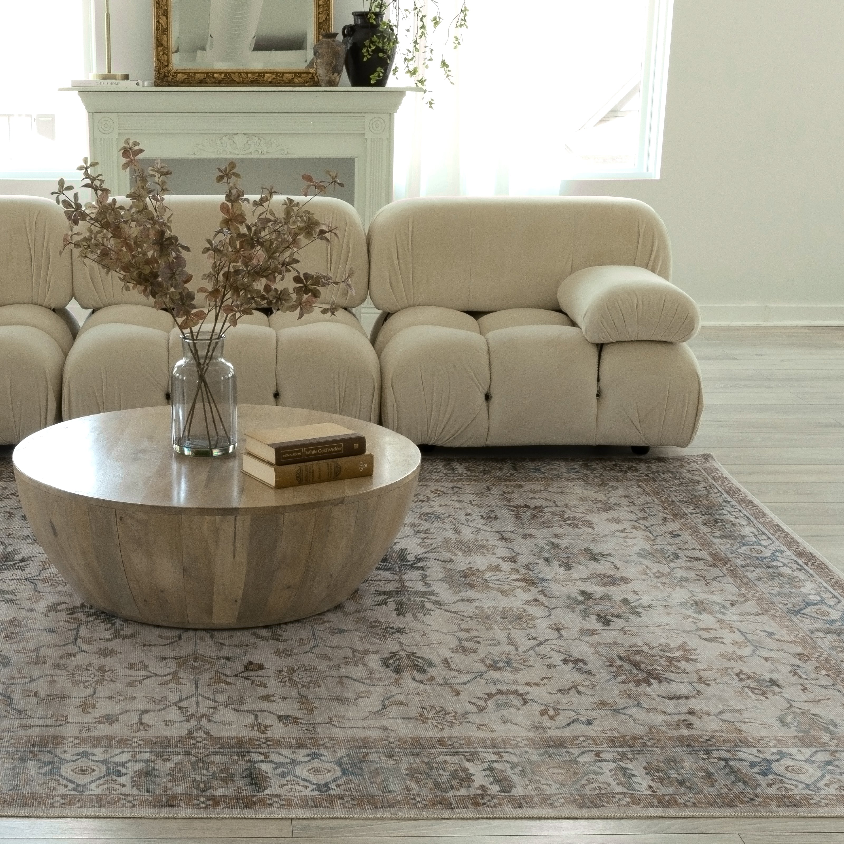 Oriental Weavers Charleston CHA10 traditional rug featuring decorative pattern in grey/ multi tones