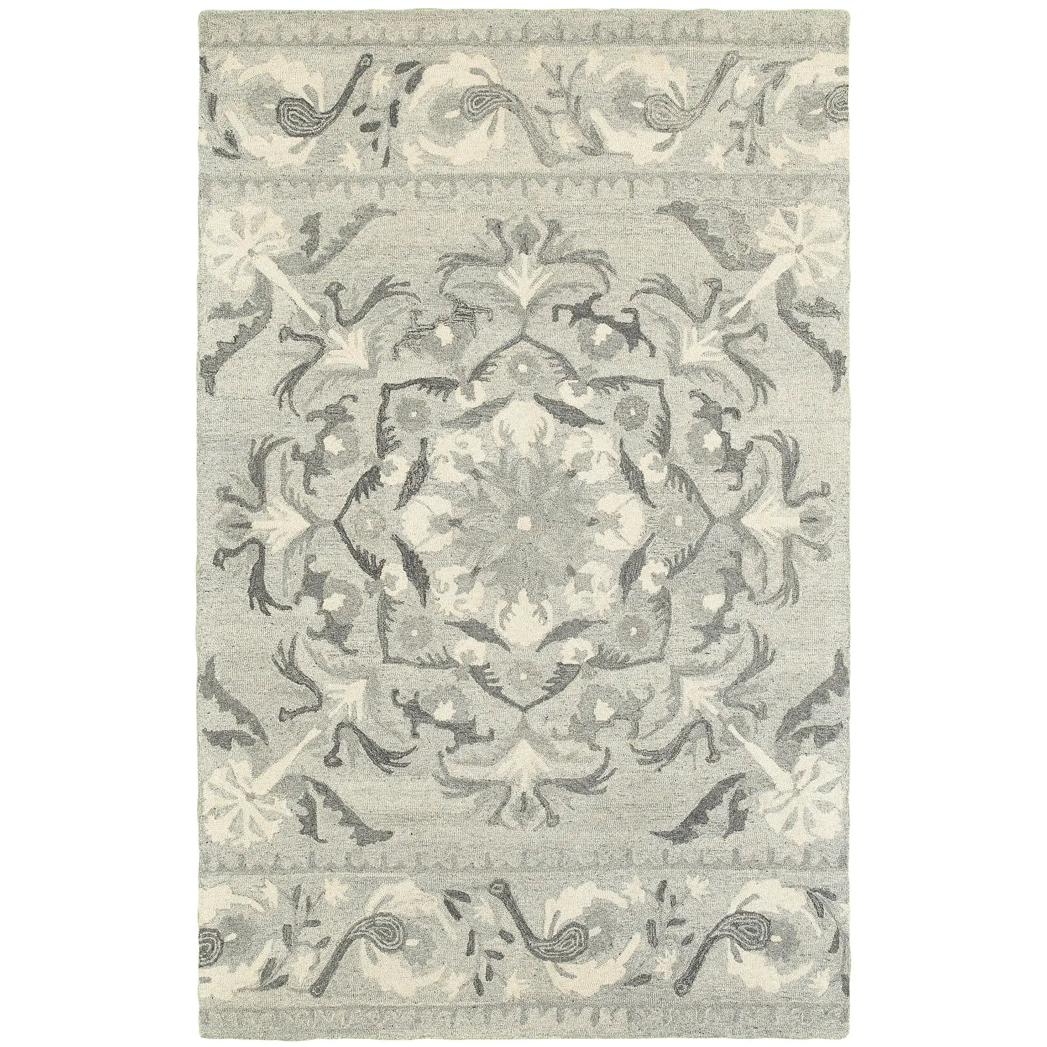Craft 93001 Ash/ Ivory Area Rug by Oriental Weavers