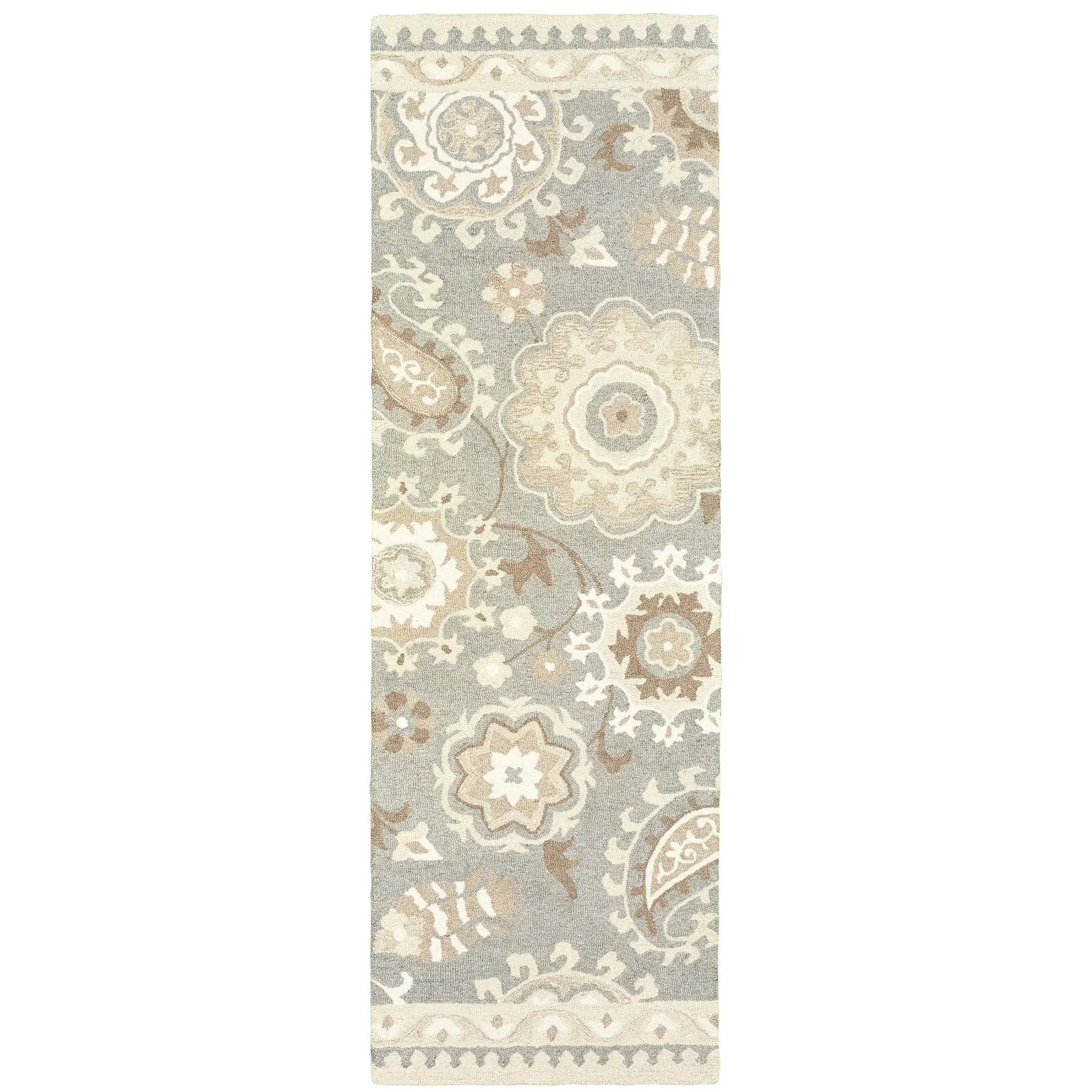 Craft 93003 Grey/ Sand Area Rug by Oriental Weavers