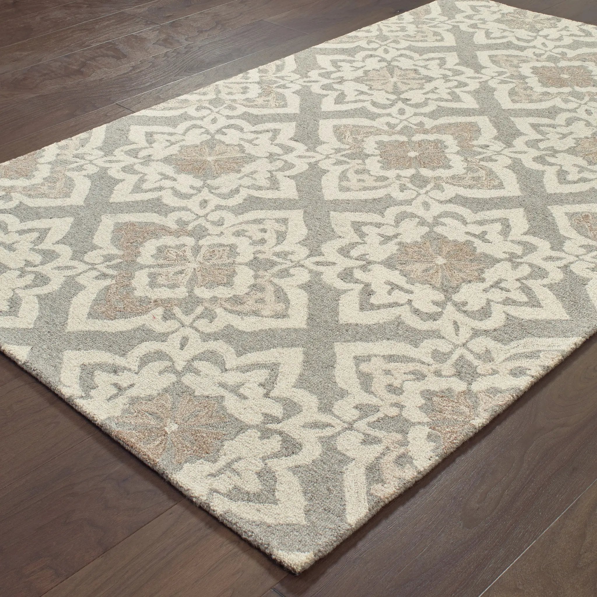 Craft 93004 Grey/ Sand Area Rug by Oriental Weavers