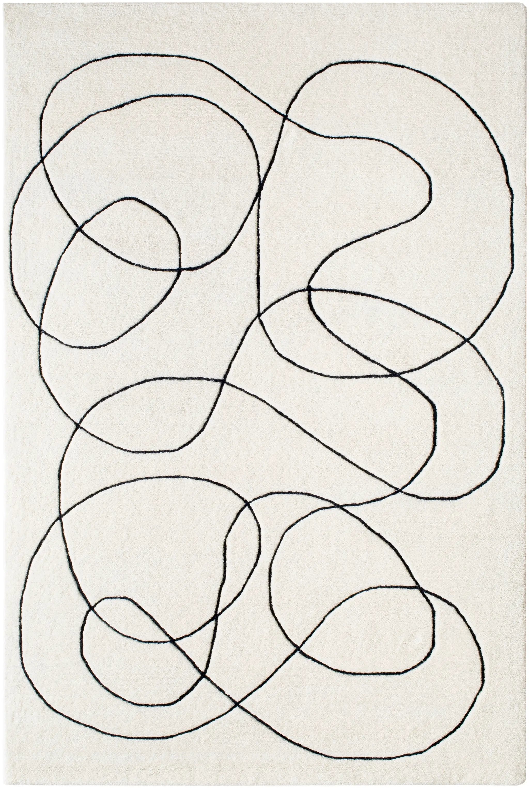 Portobello PBO-2301 Cream Area Rug by LIVABLISS