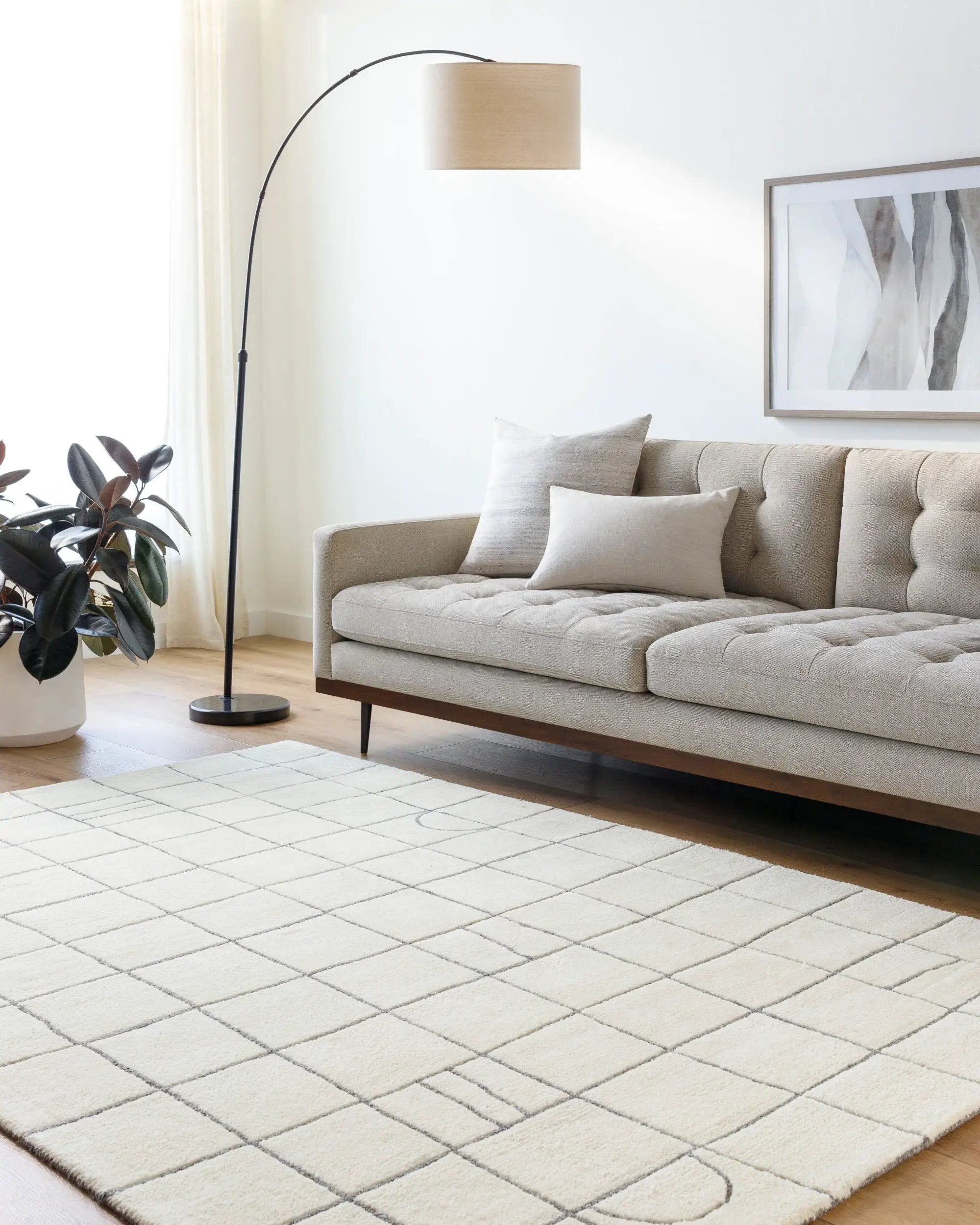 Portobello PBO-2303 Ivory Area Rug by LIVABLISS