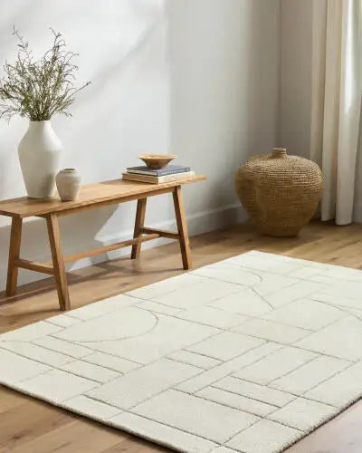 Portobello PBO-2314 Ivory Area Rug by LIVABLISS