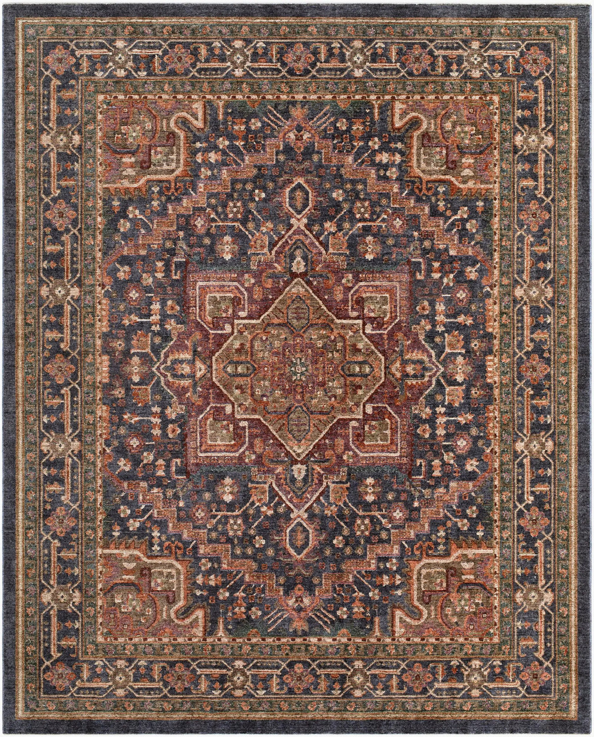 LIVABLISS Pacific PCF-2301 Rust Area Rug