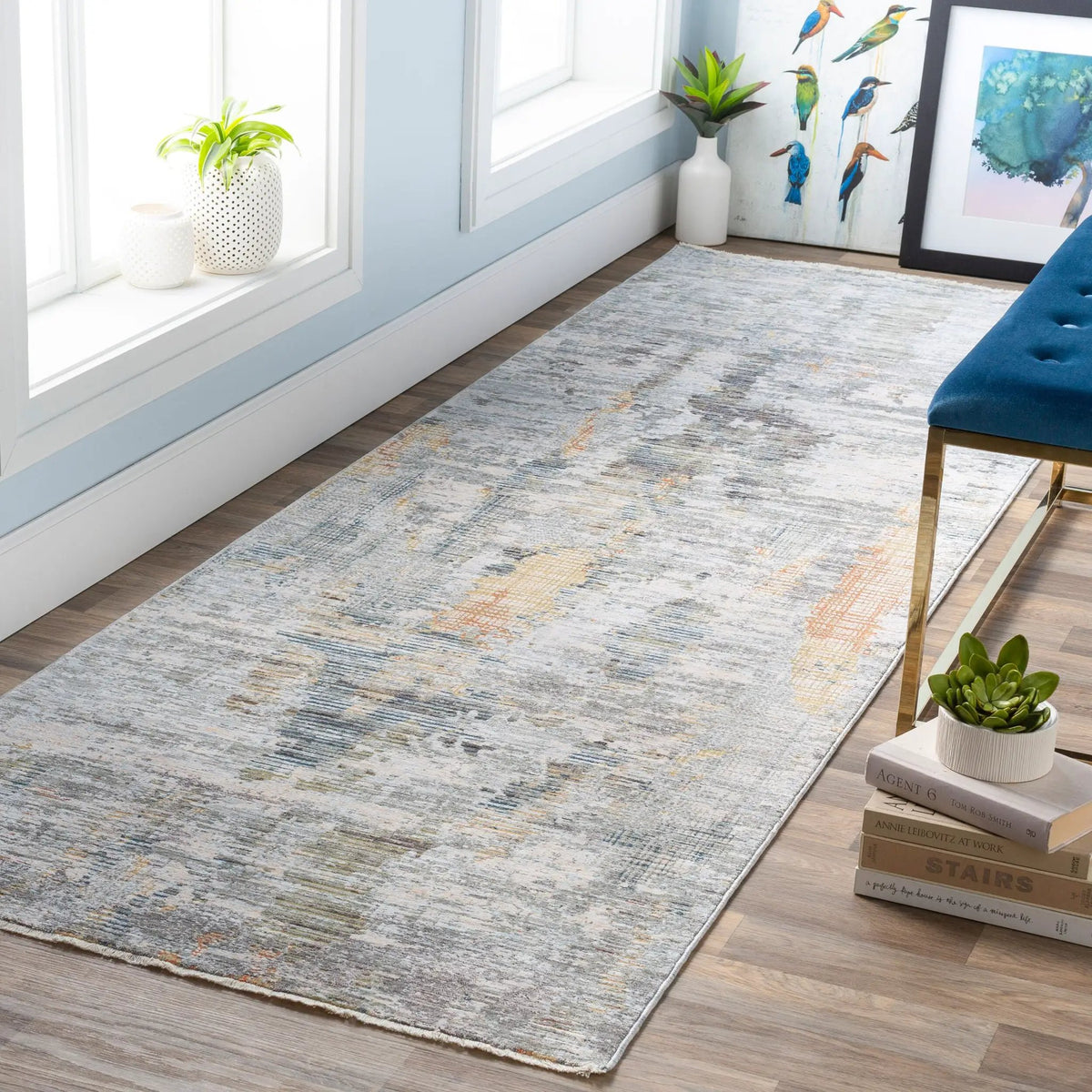 Presidential PDT-2306 Light-Olive Area Rug by LIVABLISS