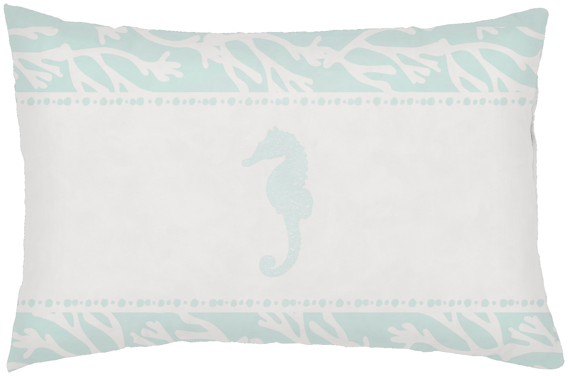 Surya Seasalt & Seahorses PHDSH-001 Lumbar Pillow by LIVABLISS
