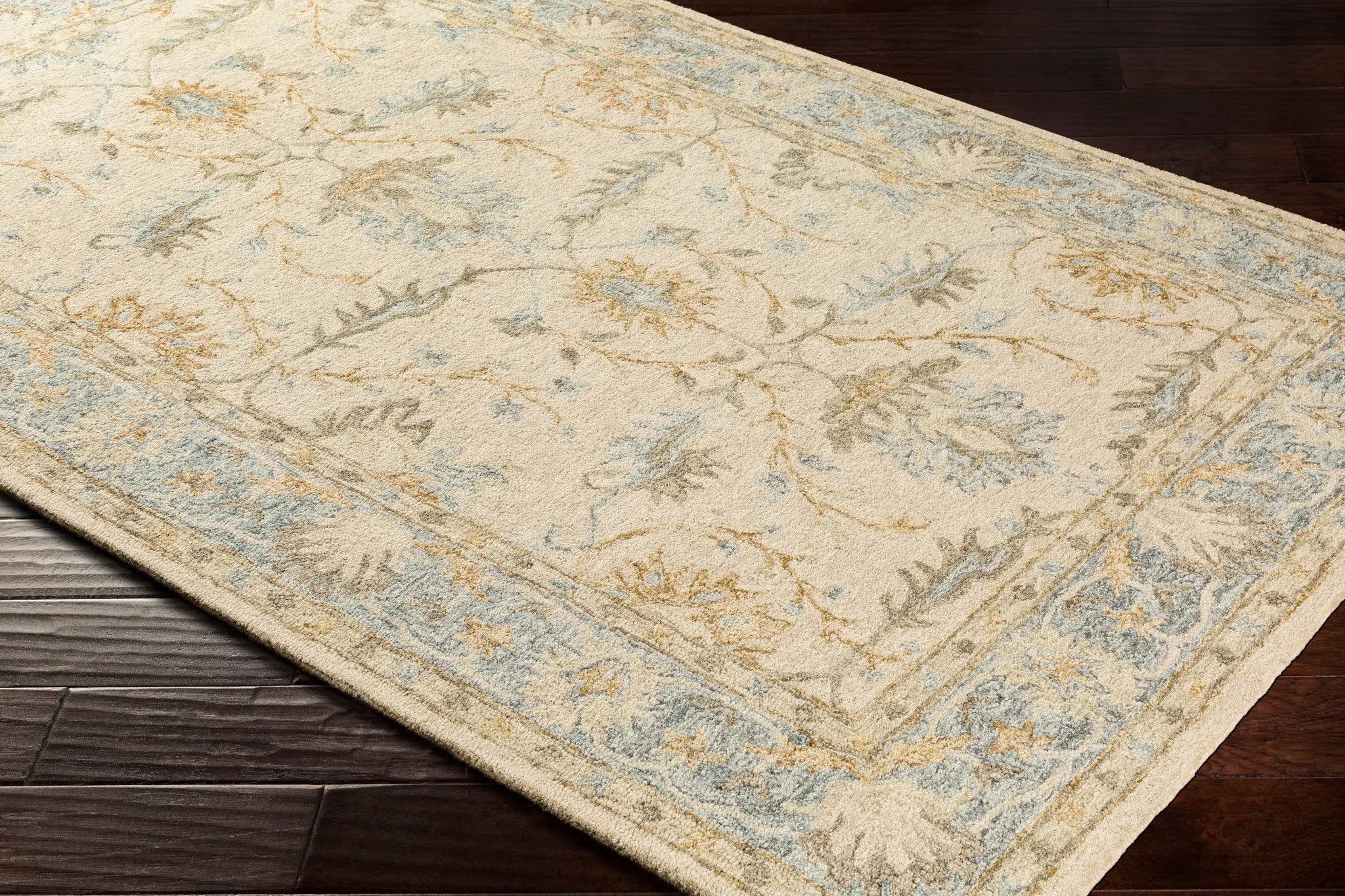 Panipat PNP-2308 Pale-Blue Area Rug by LIVABLISS