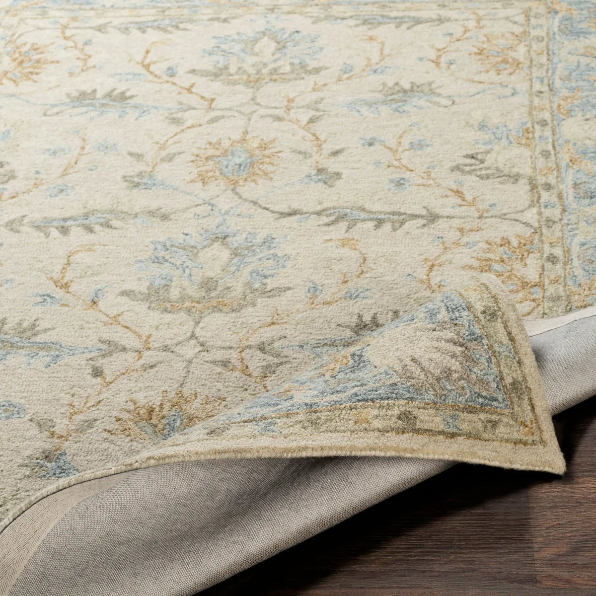 Panipat PNP-2308 Pale-Blue Area Rug by LIVABLISS