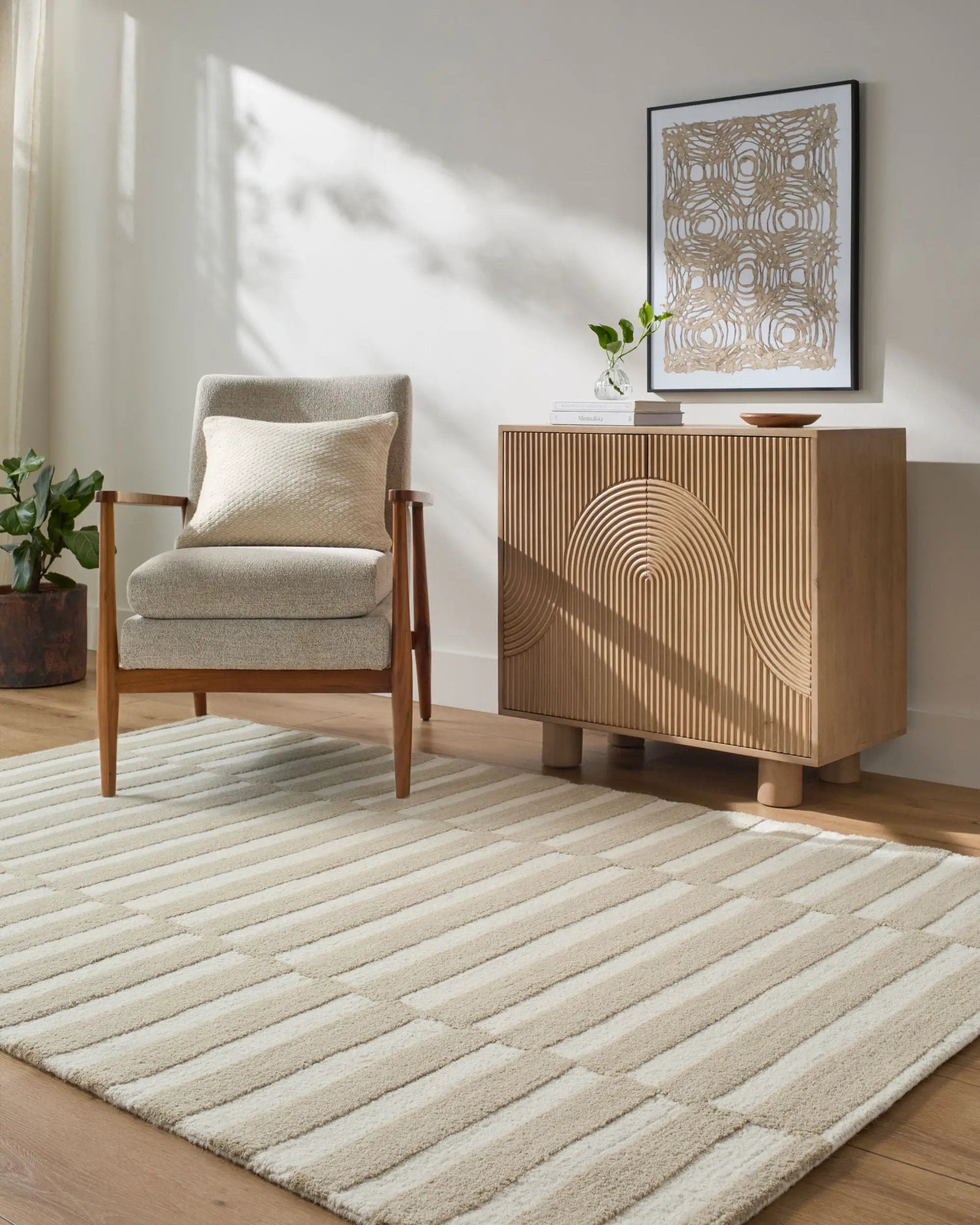Idaho PNWID-2301 Beige Area Rug by Our PNW Home x LIVABLISS