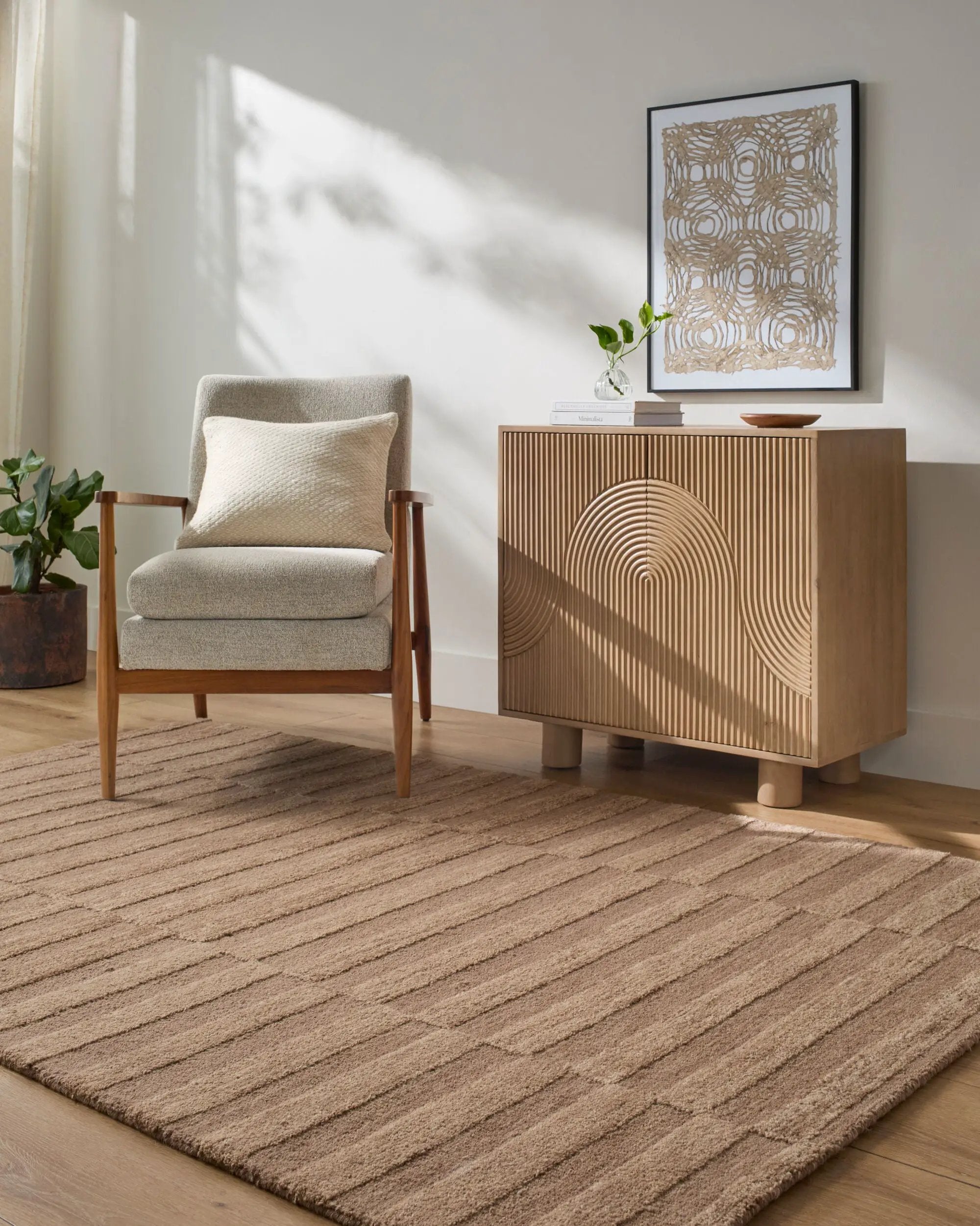 Idaho PNWID-2302 Brown Area Rug by Our PNW Home x LIVABLISS