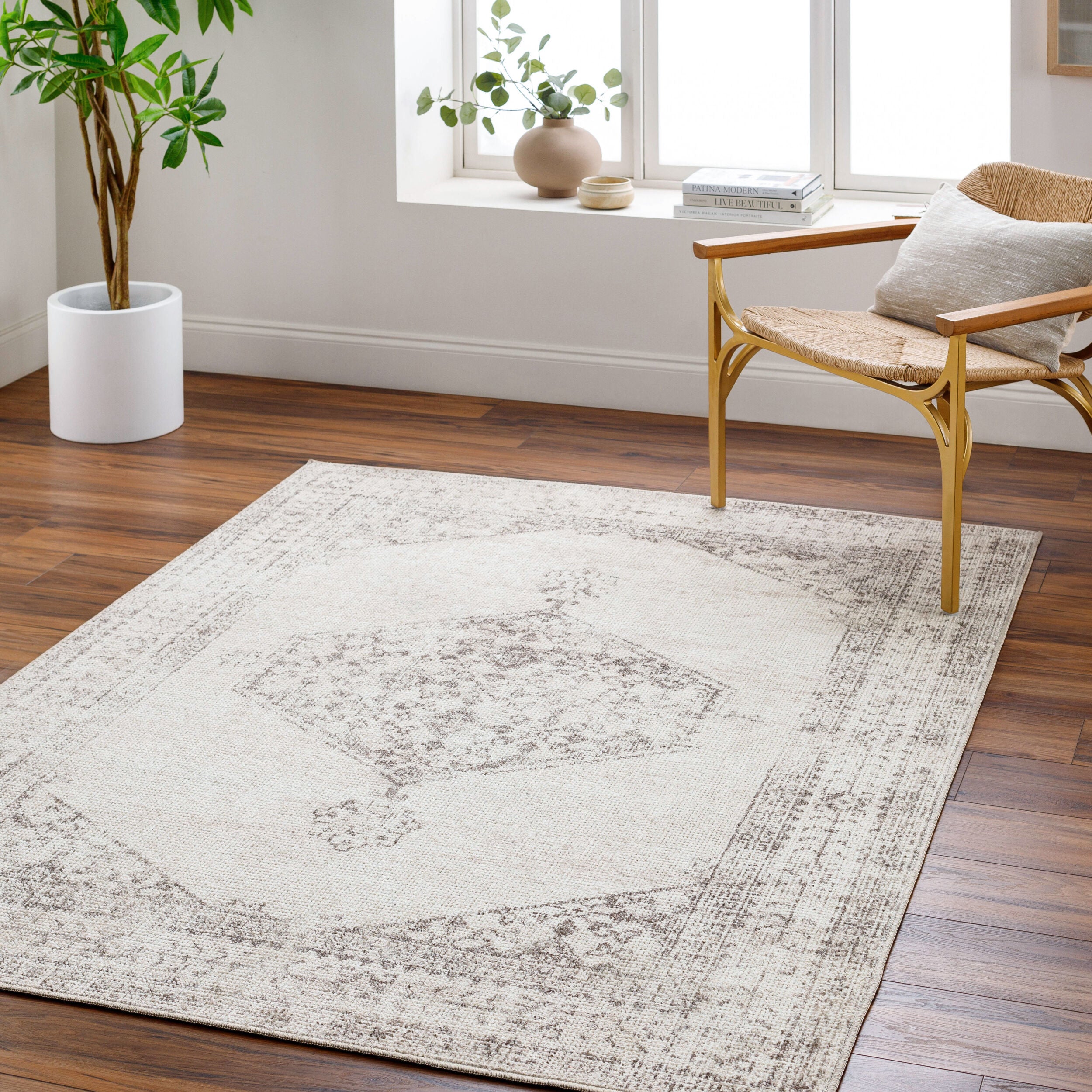 Our PNW Home Olympic PNWOL-2300 Tan Area Rug by LIVABLISS