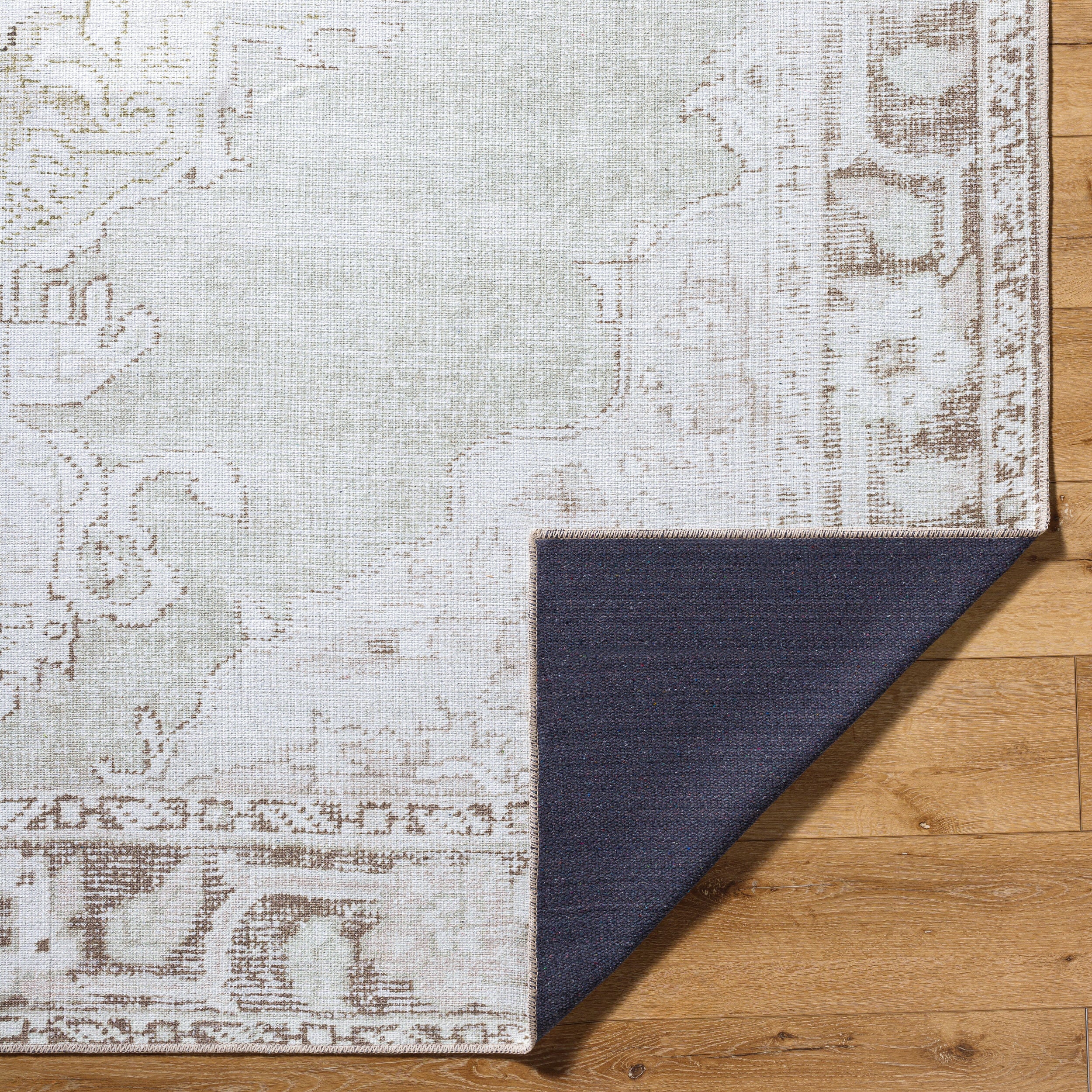 Our PNW Home Rainier PNWRN-2300 Light Sage Machine Washable Area Rug by LIVABLISS