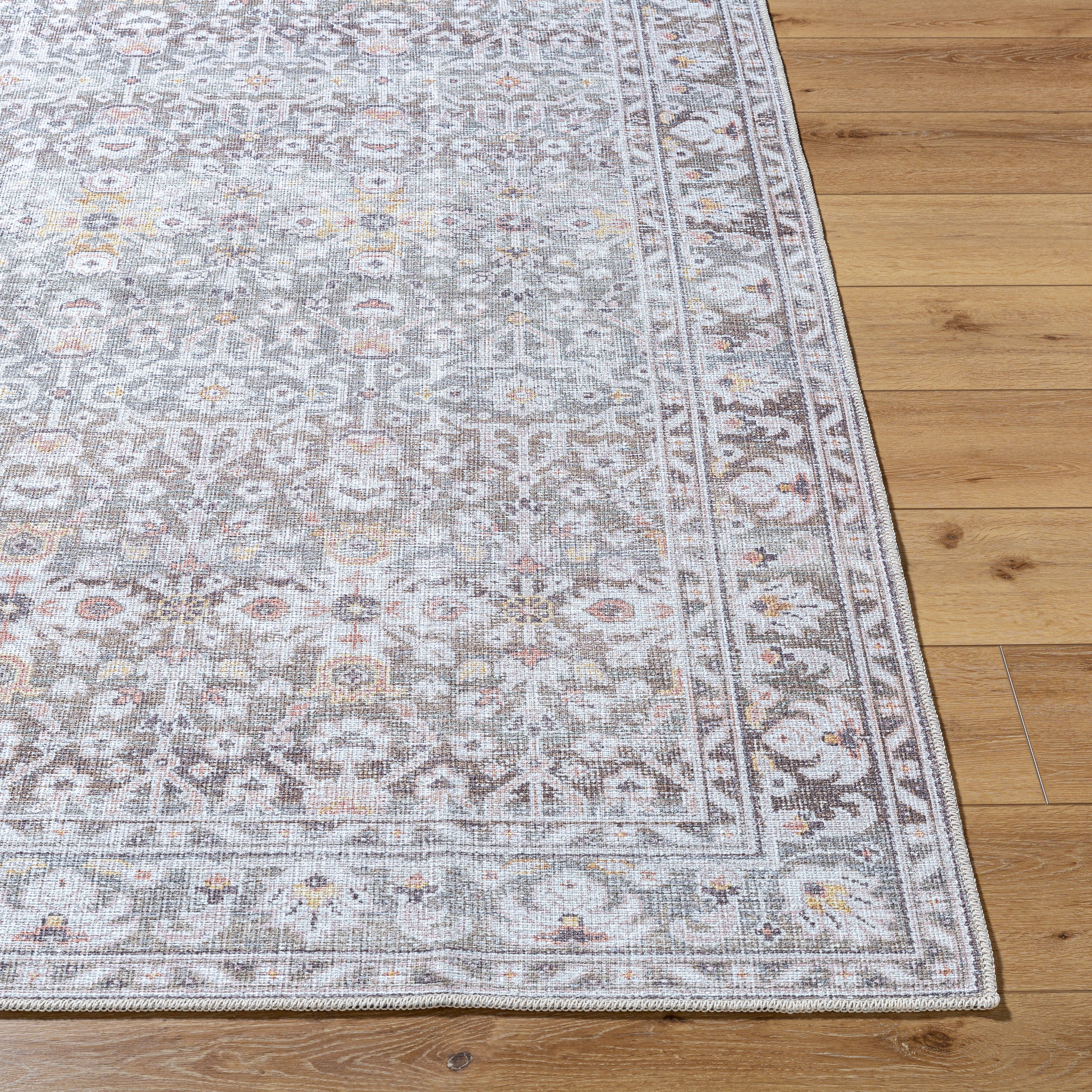 Our PNW Home Rainier PNWRN-2301 Olive Machine Washable Area Rug by LIVABLISS