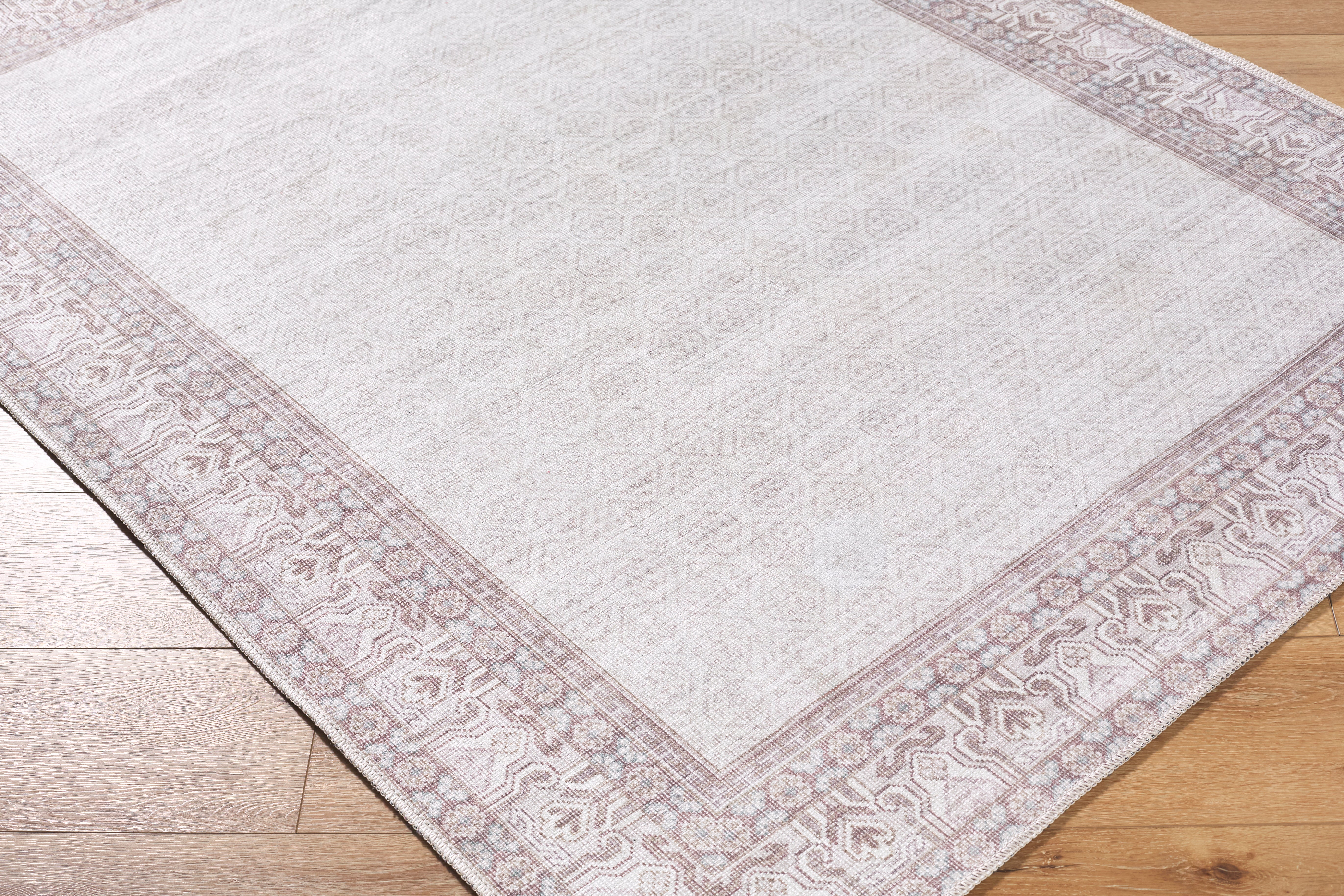 Our PNW Home Rainier PNWRN-2307 Cream Machine Washable Area Rug by LIVABLISS