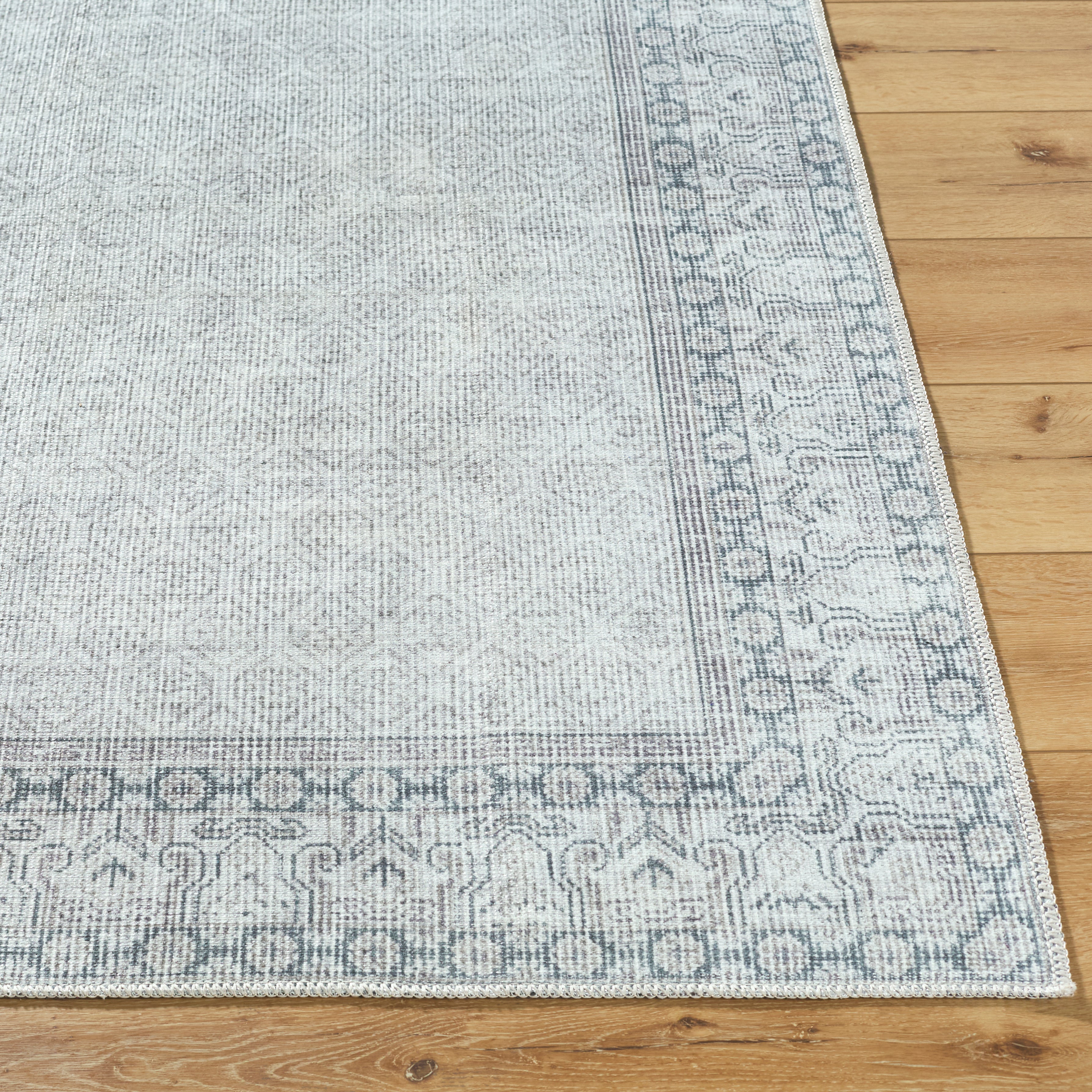 Our PNW Home Rainier PNWRN-2308 Off-White Machine Washable Area Rug by LIVABLISS