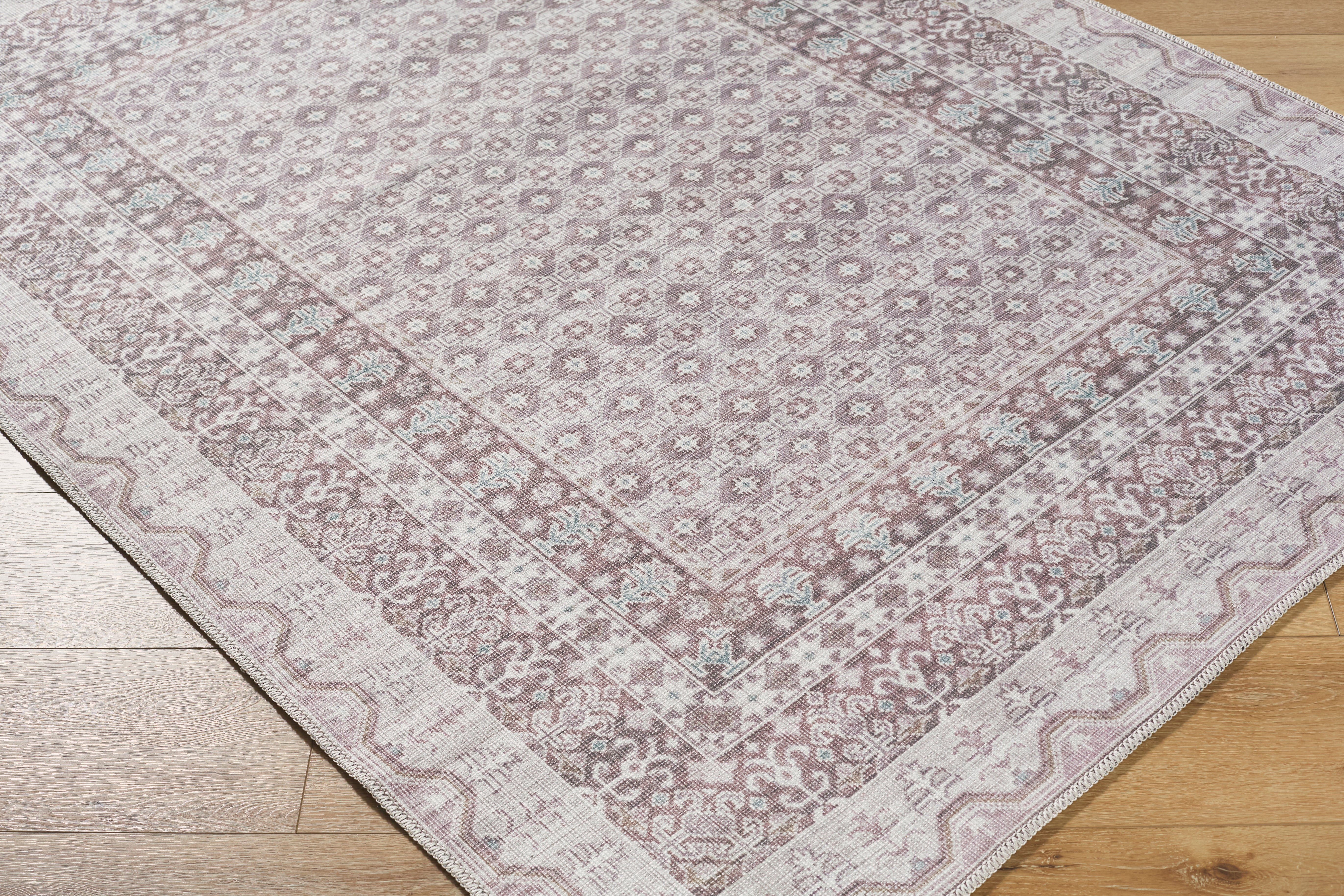 Our PNW Home Rainier PNWRN-2312 Light Gray Machine Washable Area Rug by LIVABLISS