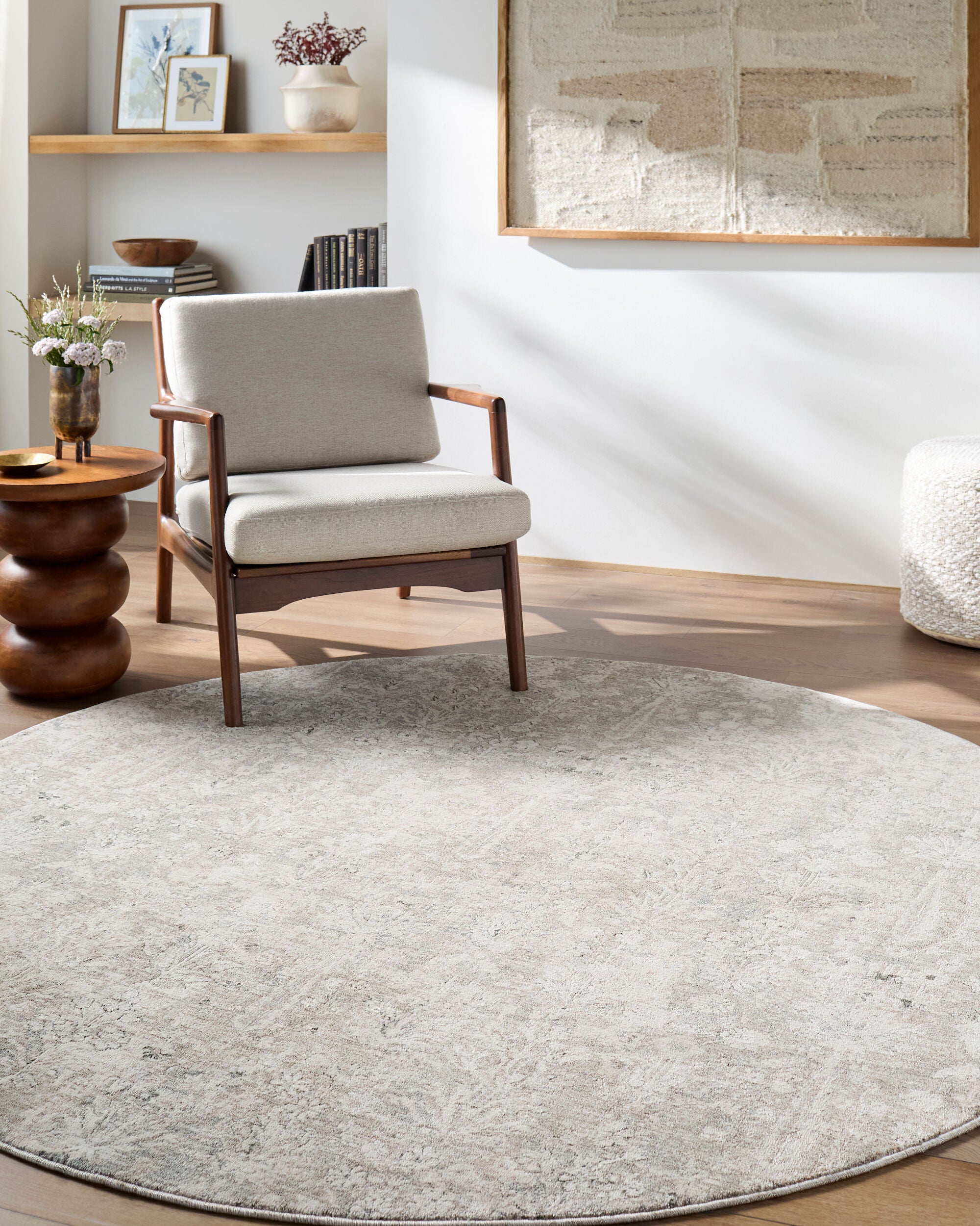 Livabliss Poetry POI-2300 Cream Area Rug by LIVABLISS